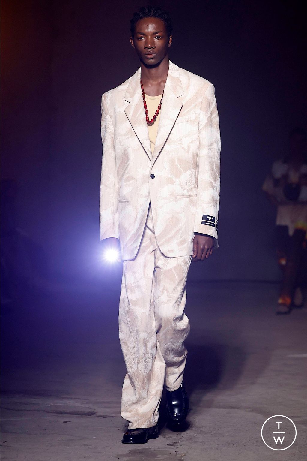 Fashion Week Milan Spring/Summer 2024 look 10 from the MSGM collection menswear