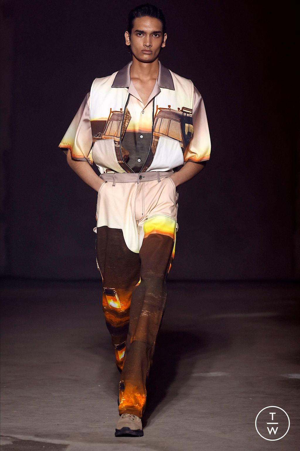 Fashion Week Milan Spring/Summer 2024 look 11 de la collection MSGM menswear