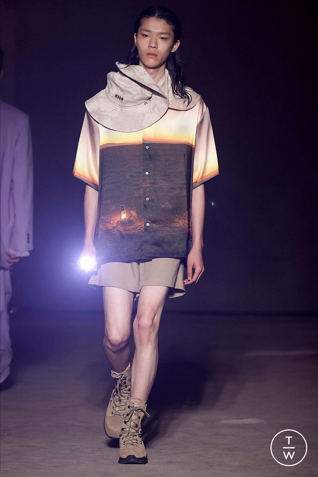 Fashion Week Milan Spring/Summer 2024 look 18 from the MSGM collection 男装