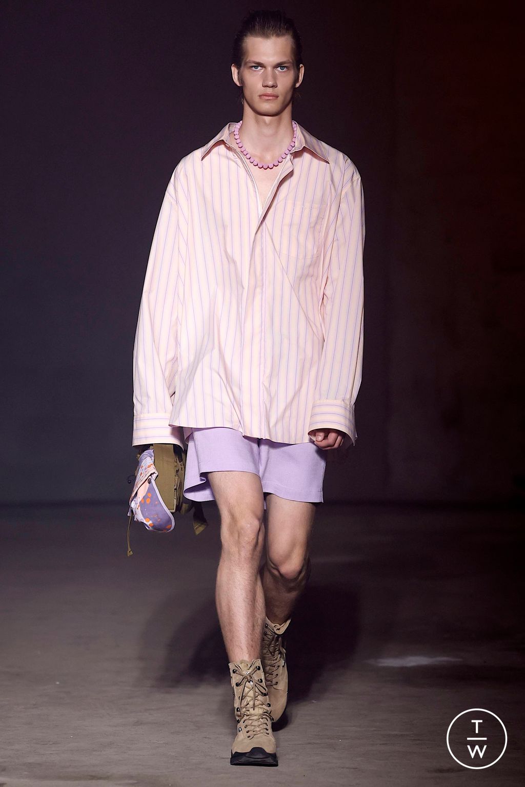 Fashion Week Milan Spring/Summer 2024 look 19 from the MSGM collection 男装