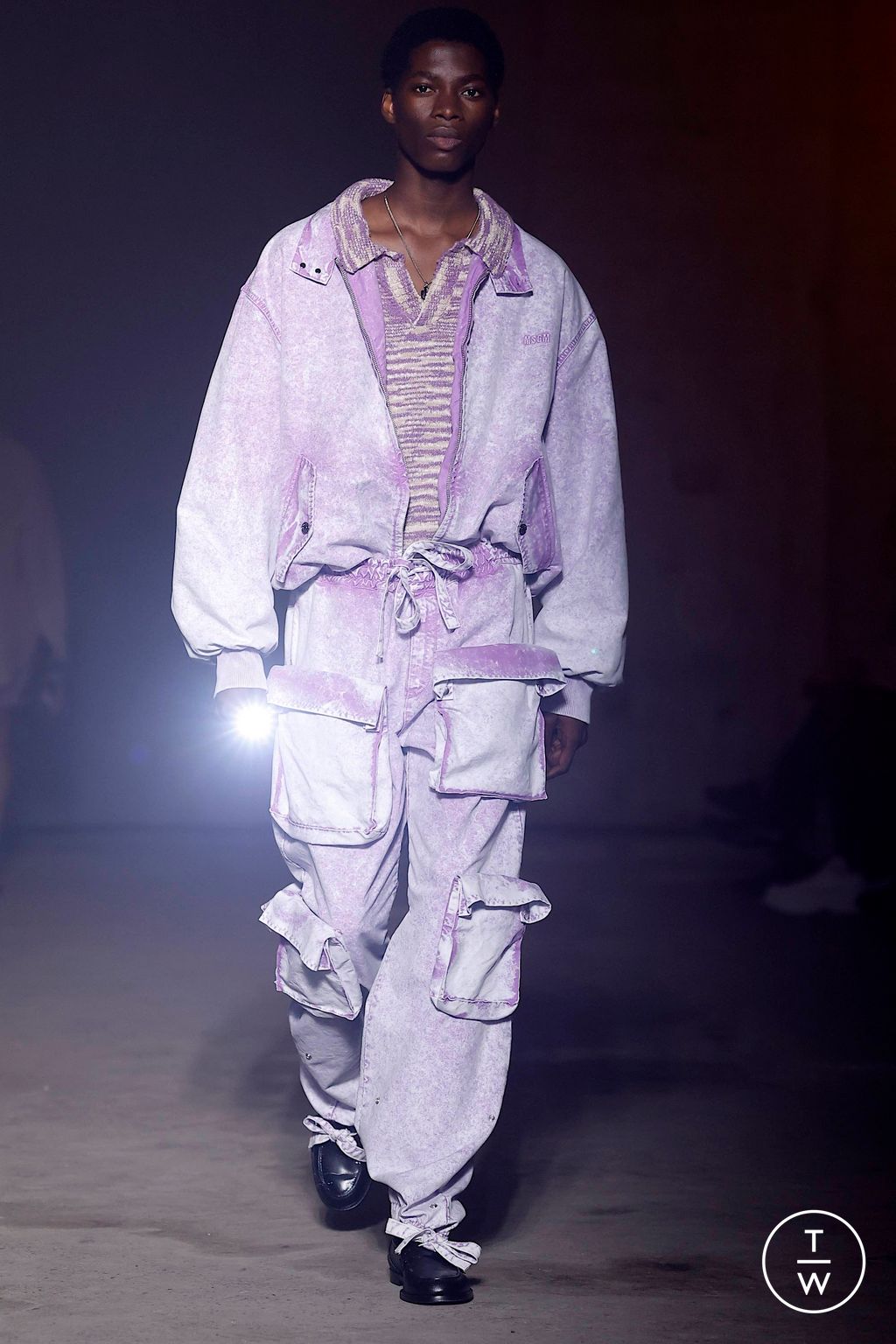 Fashion Week Milan Spring/Summer 2024 look 20 de la collection MSGM menswear