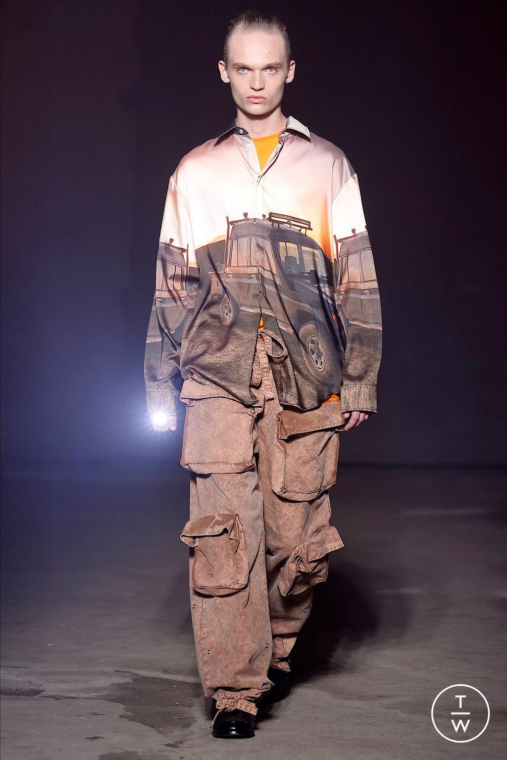 Fashion Week Milan Spring/Summer 2024 look 24 from the MSGM collection 男装