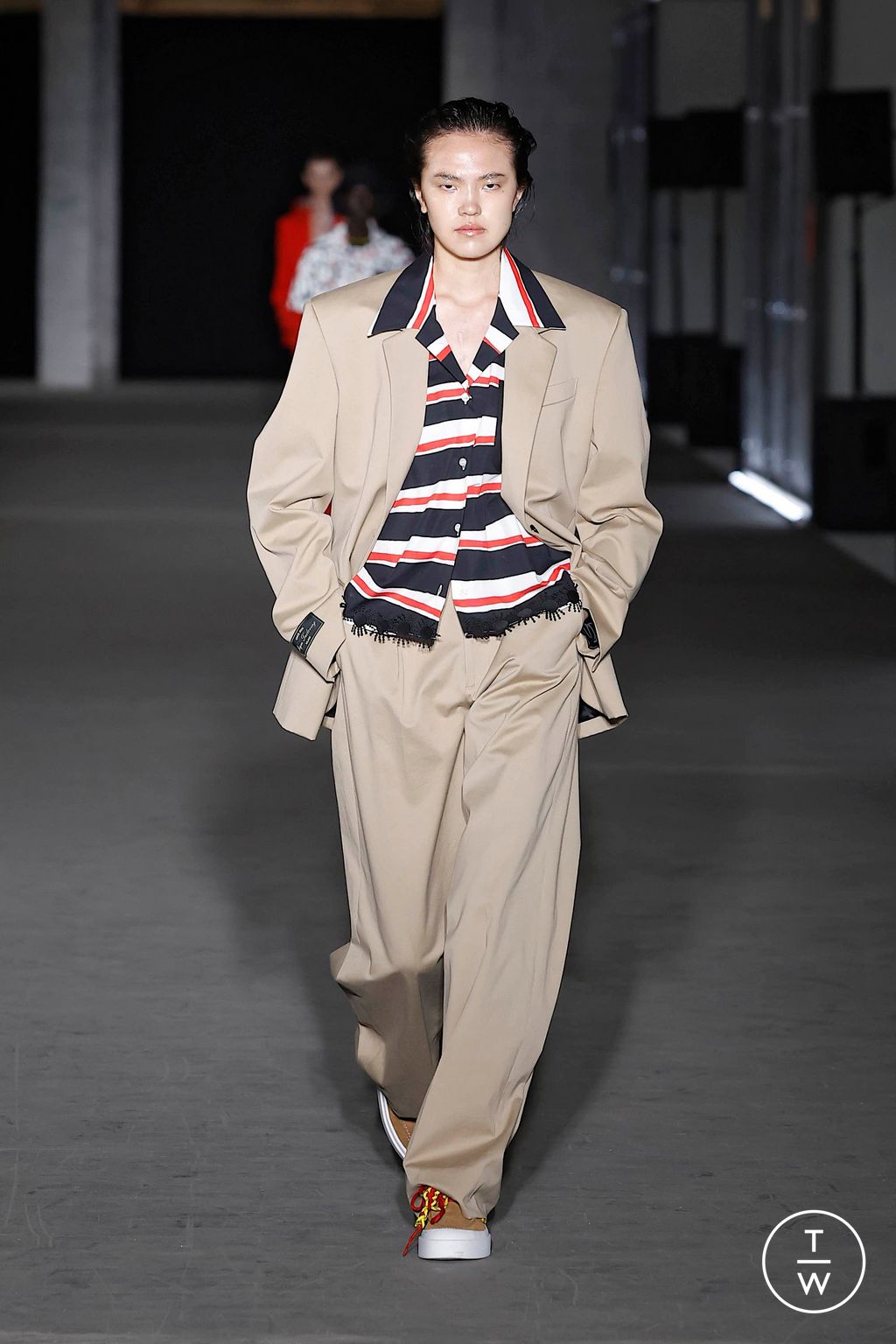 Fashion Week Milan Spring-Summer 2025 look 3 from the MSGM collection menswear