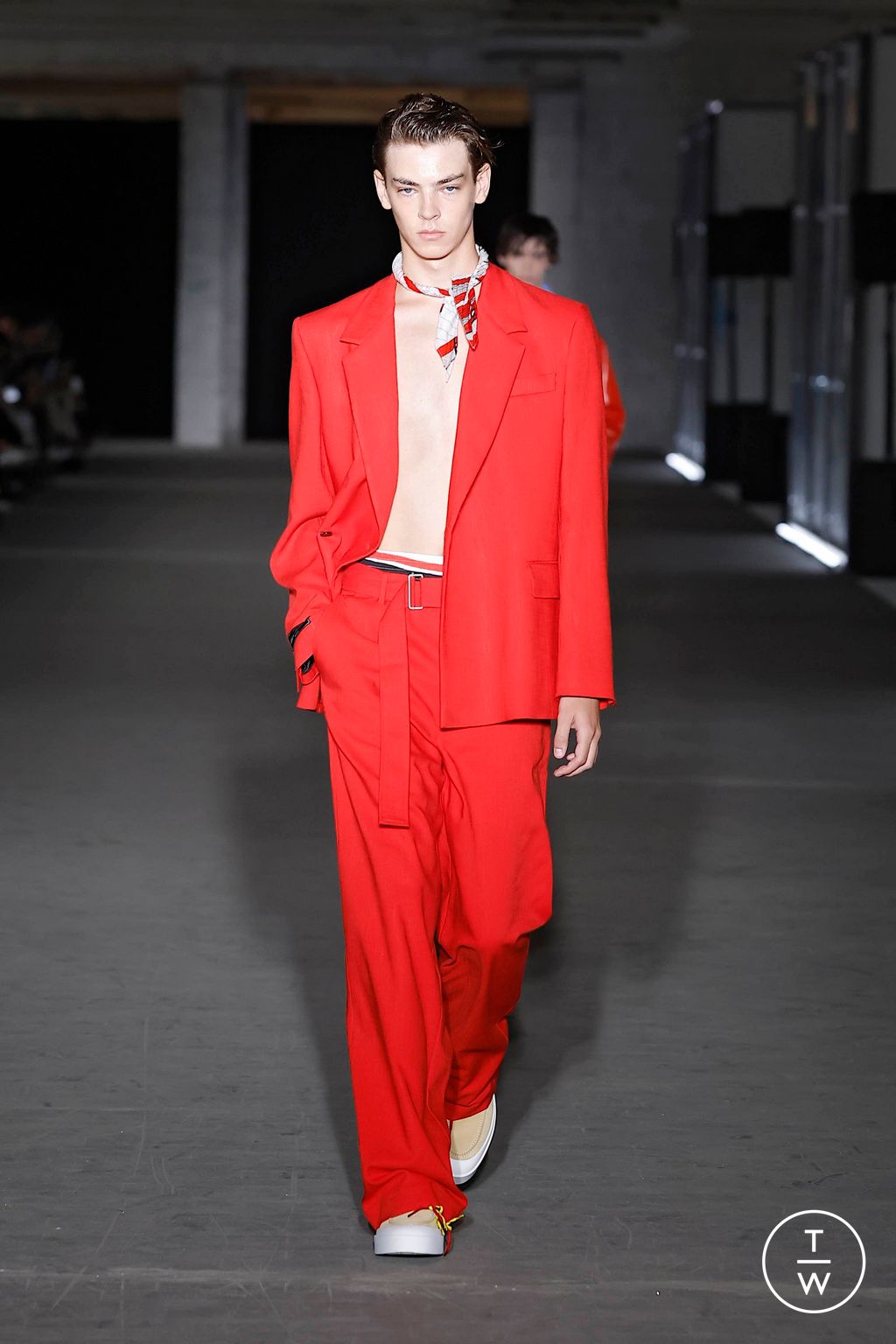 Fashion Week Milan Spring-Summer 2025 look 5 from the MSGM collection menswear
