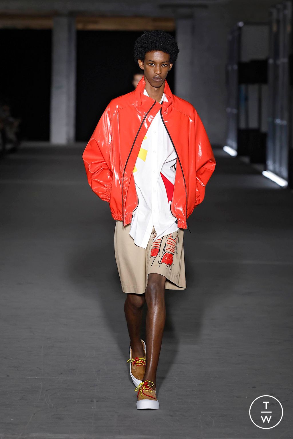 Fashion Week Milan Spring-Summer 2025 look 8 de la collection MSGM menswear
