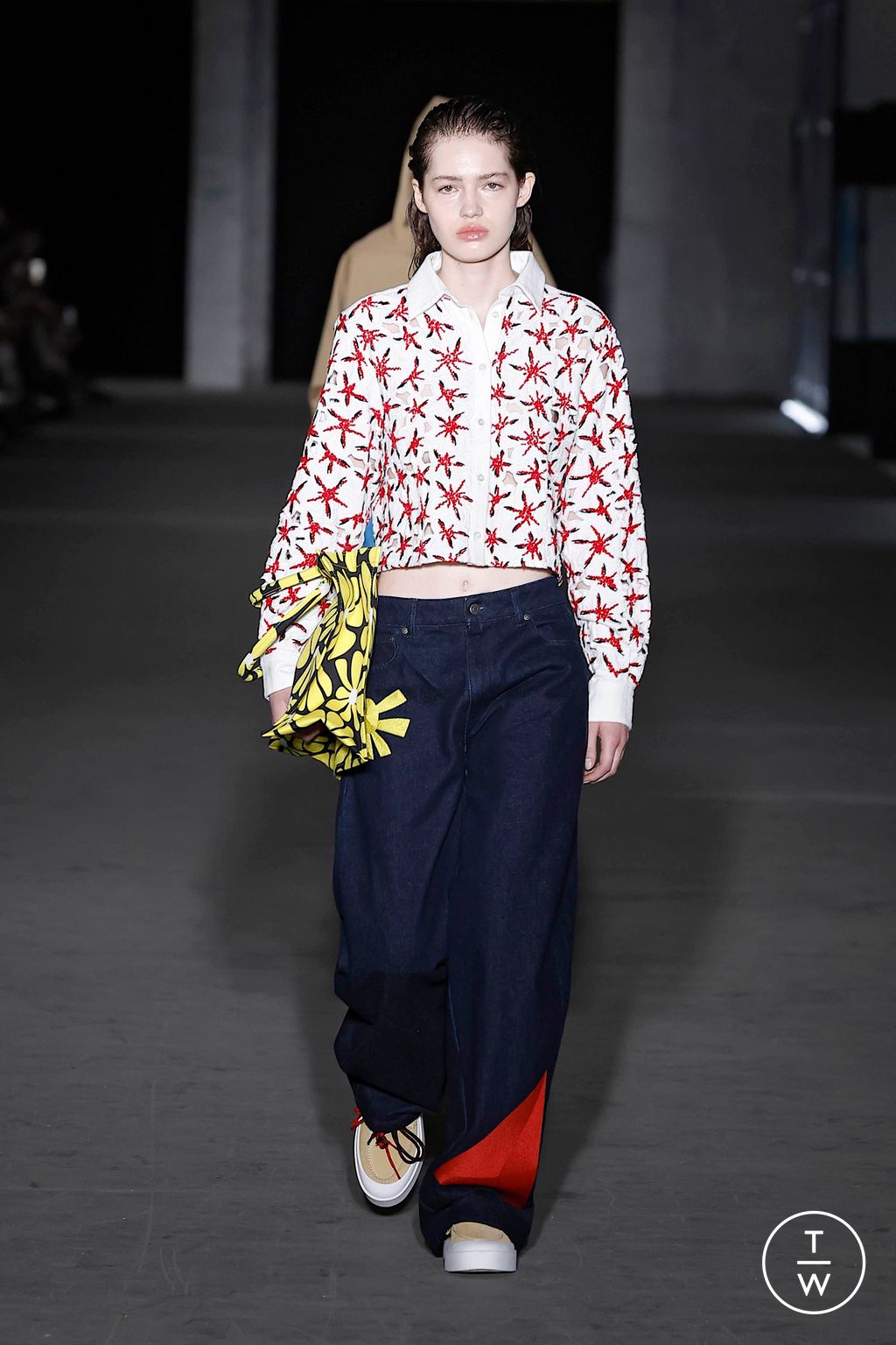 Fashion Week Milan Spring-Summer 2025 look 13 from the MSGM collection menswear