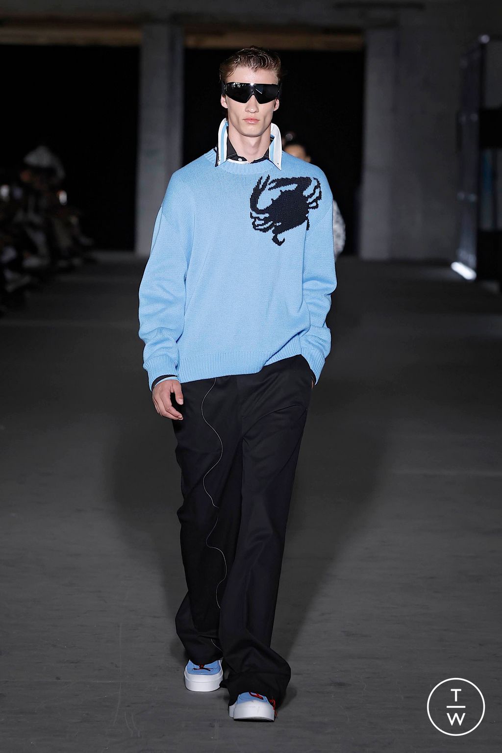 Fashion Week Milan Spring-Summer 2025 look 16 from the MSGM collection 男装