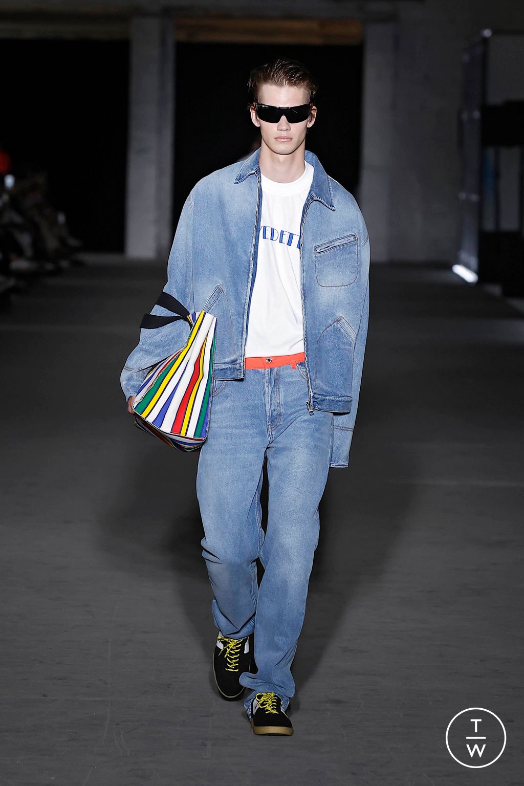 Fashion Week Milan Spring-Summer 2025 look 18 from the MSGM collection menswear