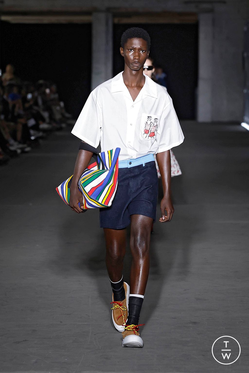 Fashion Week Milan Spring-Summer 2025 look 20 from the MSGM collection menswear