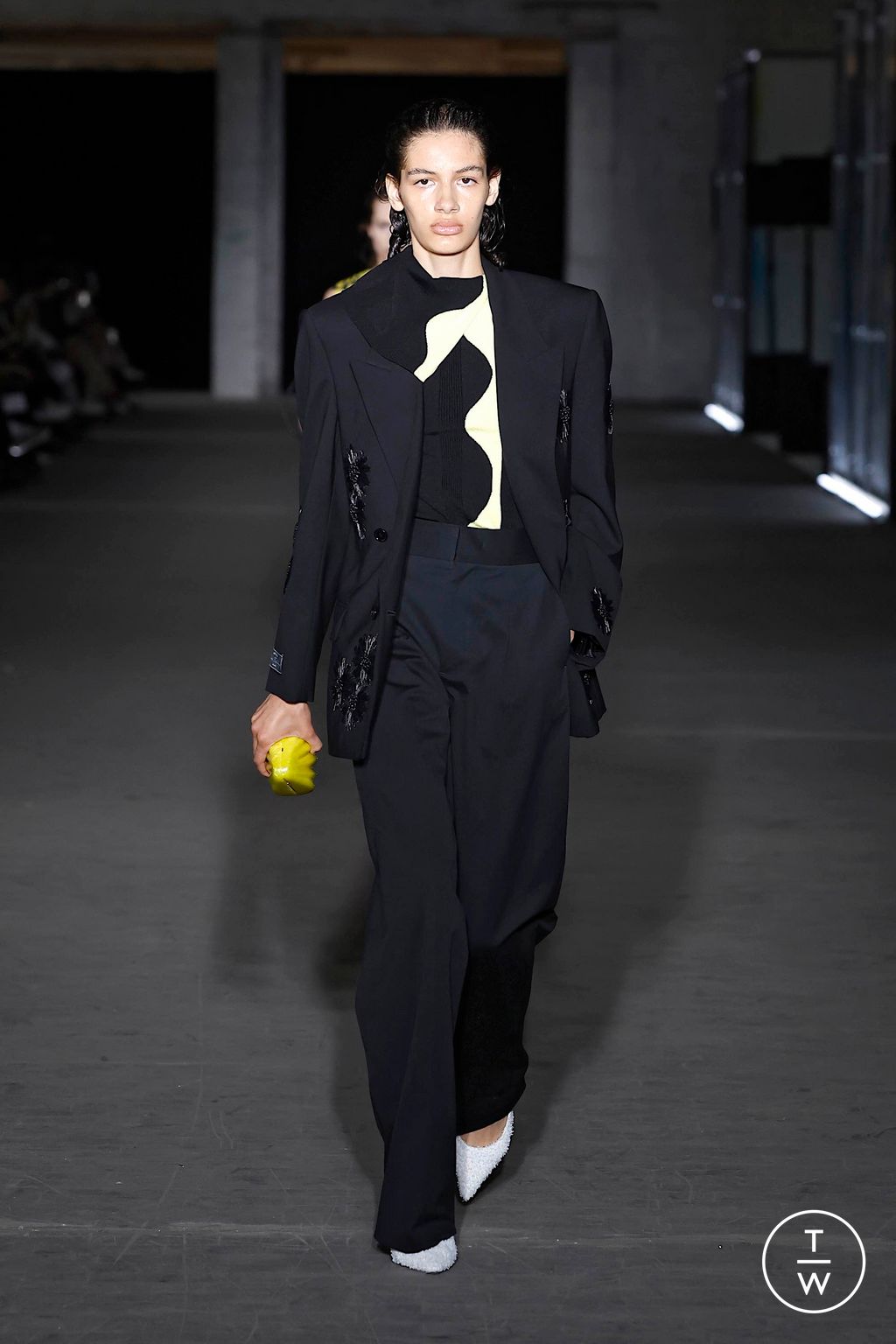 Fashion Week Milan Spring-Summer 2025 look 34 from the MSGM collection menswear