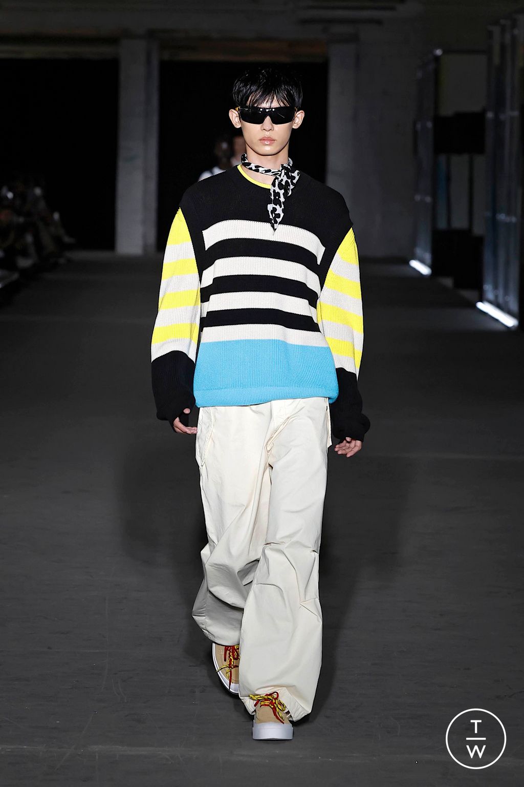 Fashion Week Milan Spring-Summer 2025 look 38 from the MSGM collection 男装