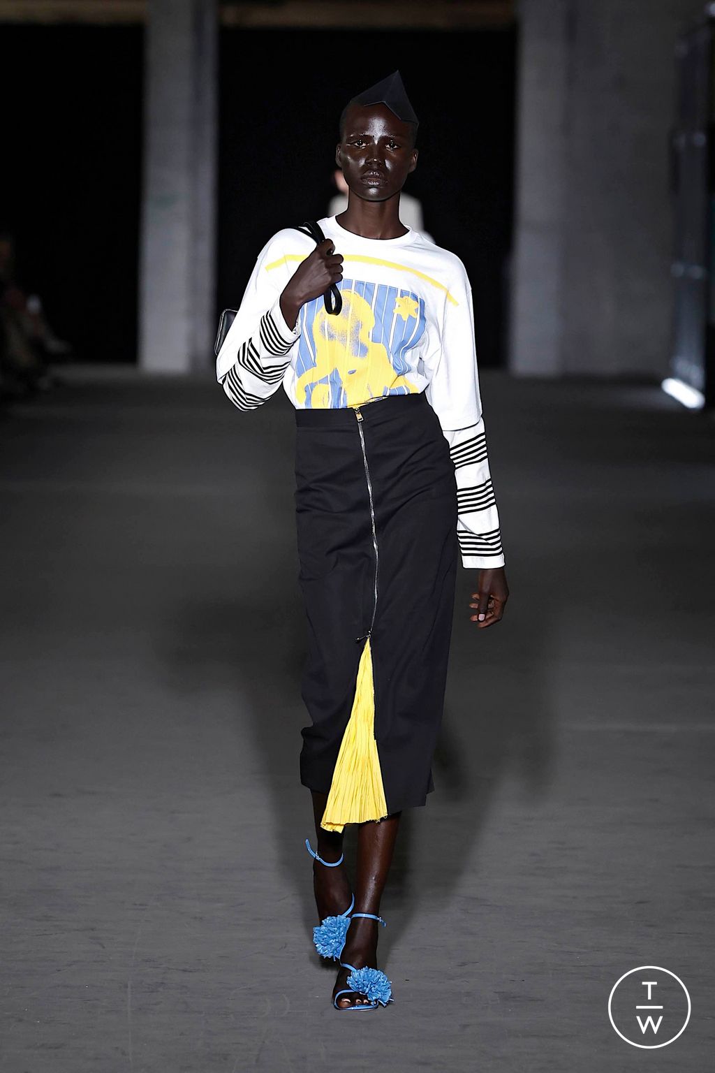 Fashion Week Milan Spring-Summer 2025 look 39 from the MSGM collection menswear