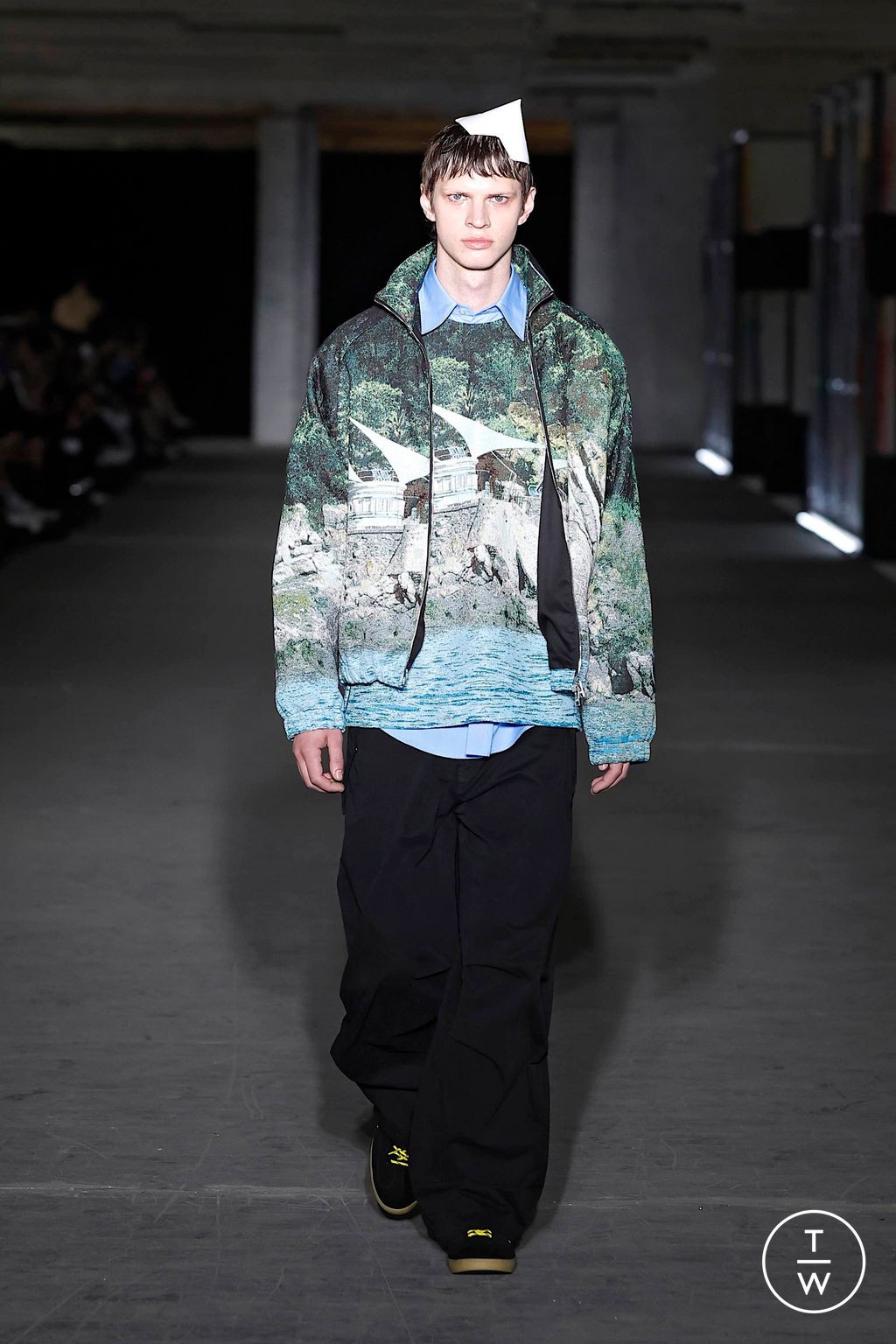 Fashion Week Milan Spring-Summer 2025 look 52 from the MSGM collection menswear