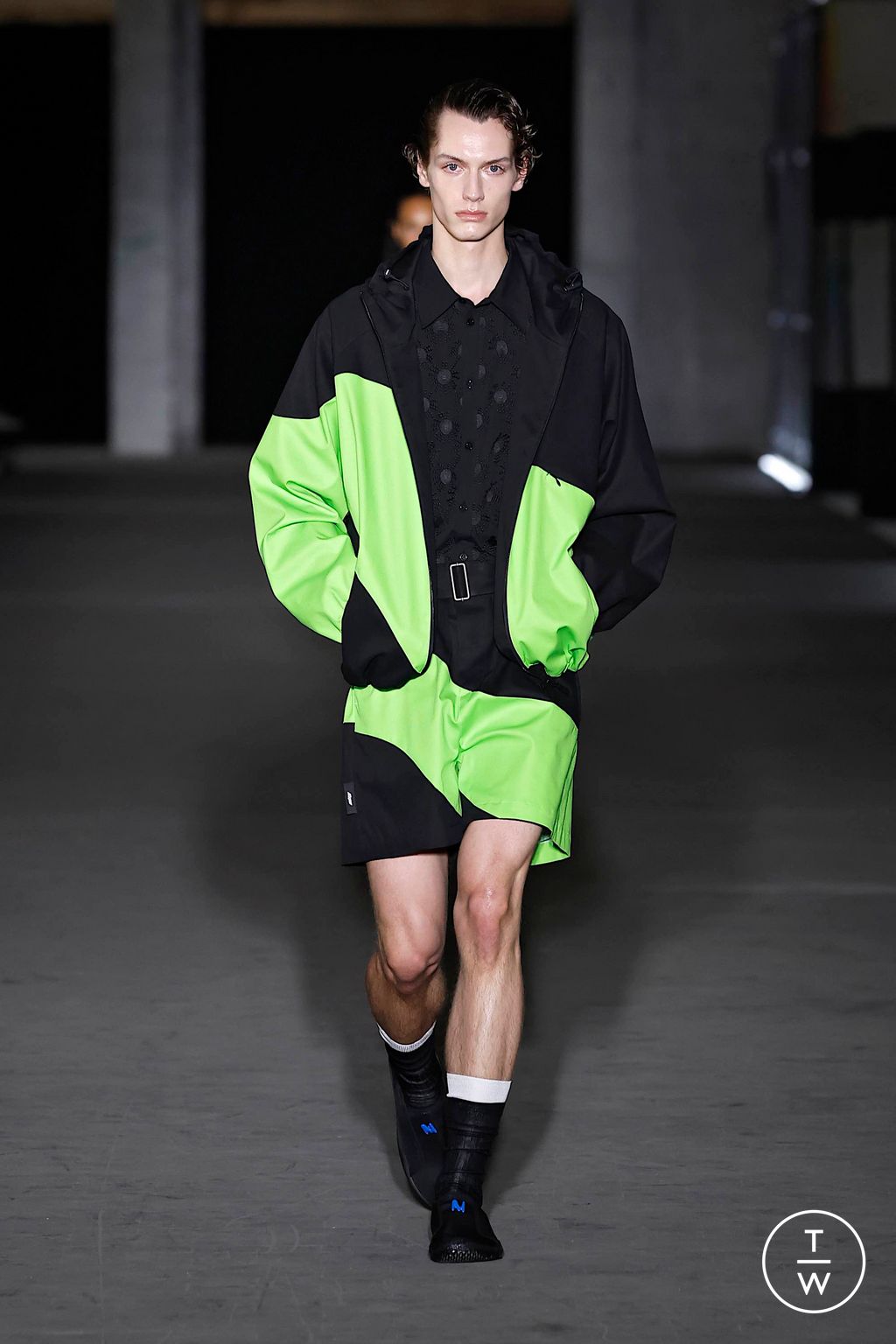 Fashion Week Milan Spring-Summer 2025 look 55 from the MSGM collection 男装