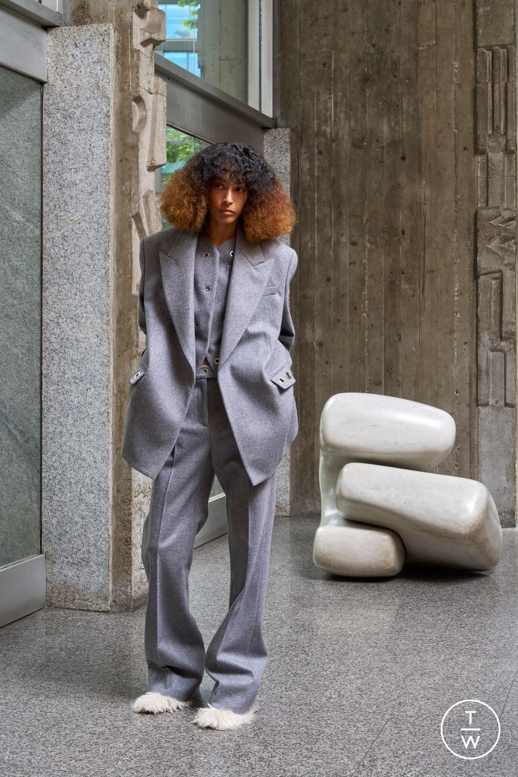 Fashion Week Milan Pre-Fall 2024 look 2 from the MSGM collection womenswear