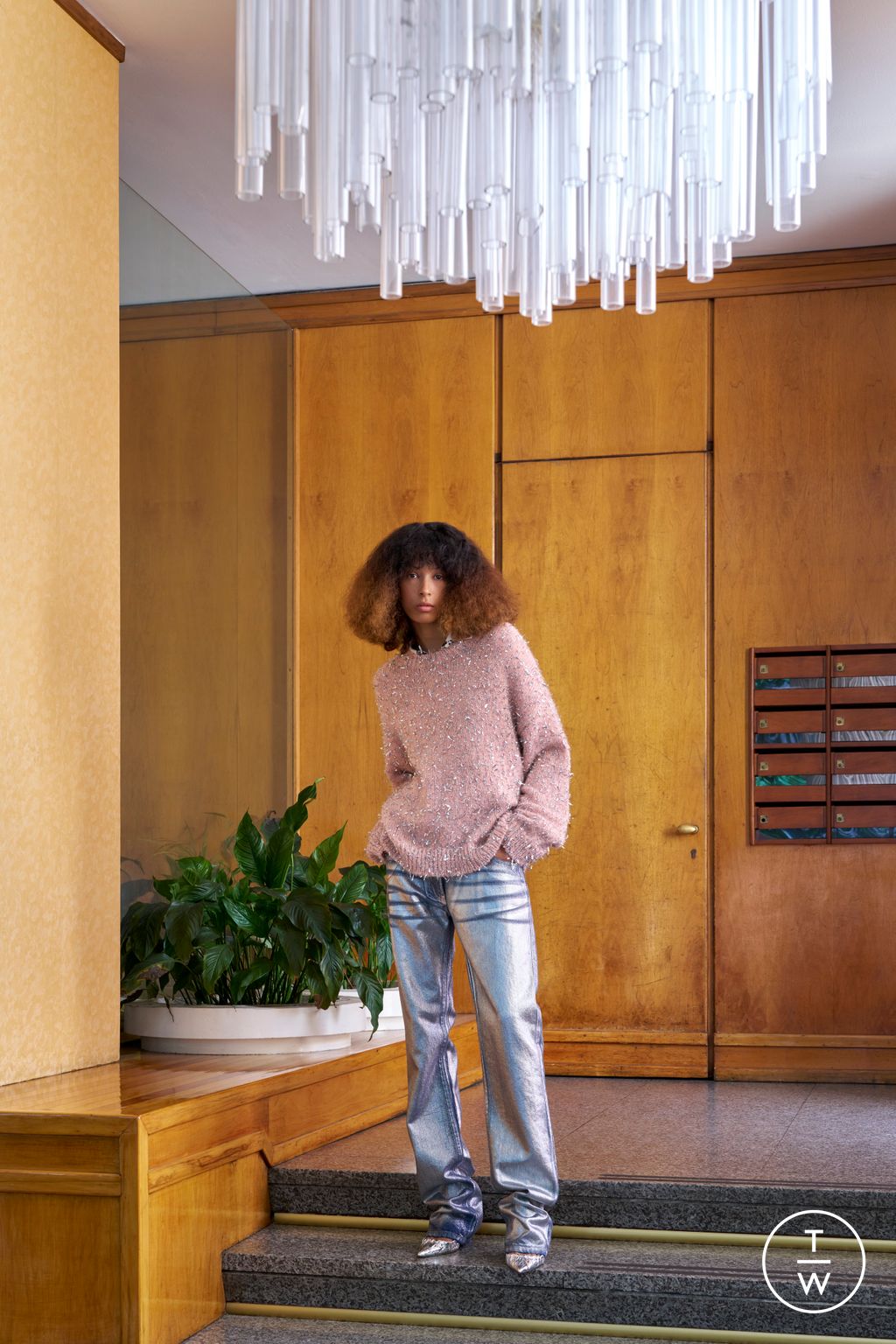 Fashion Week Milan Pre-Fall 2024 look 23 from the MSGM collection 女装