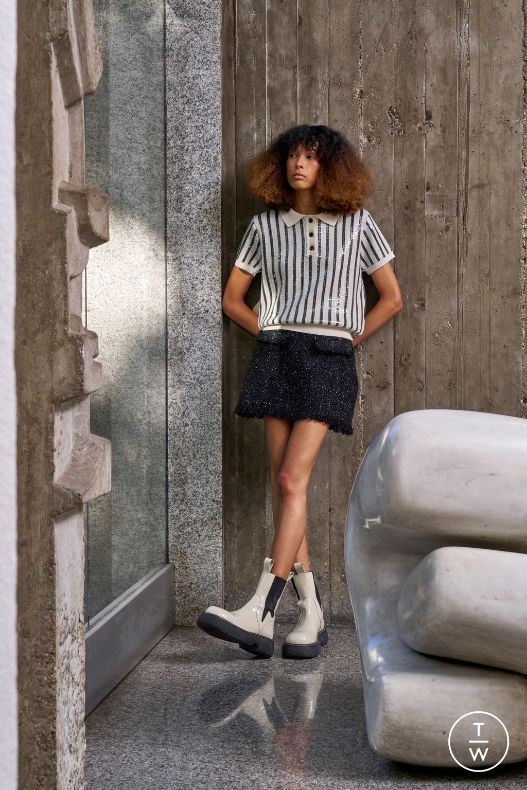 Fashion Week Milan Pre-Fall 2024 look 24 de la collection MSGM womenswear