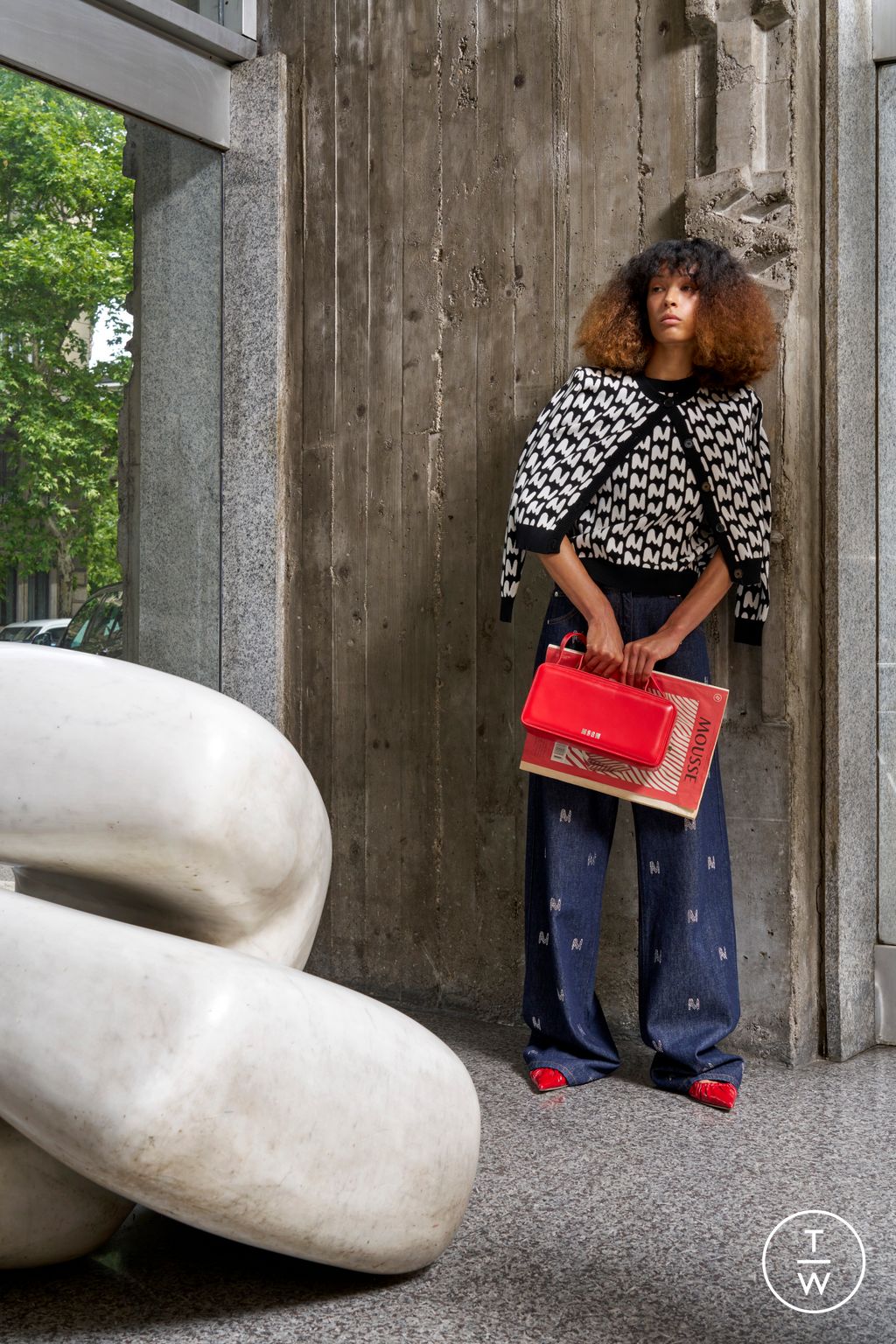 Fashion Week Milan Pre-Fall 2024 look 25 from the MSGM collection womenswear