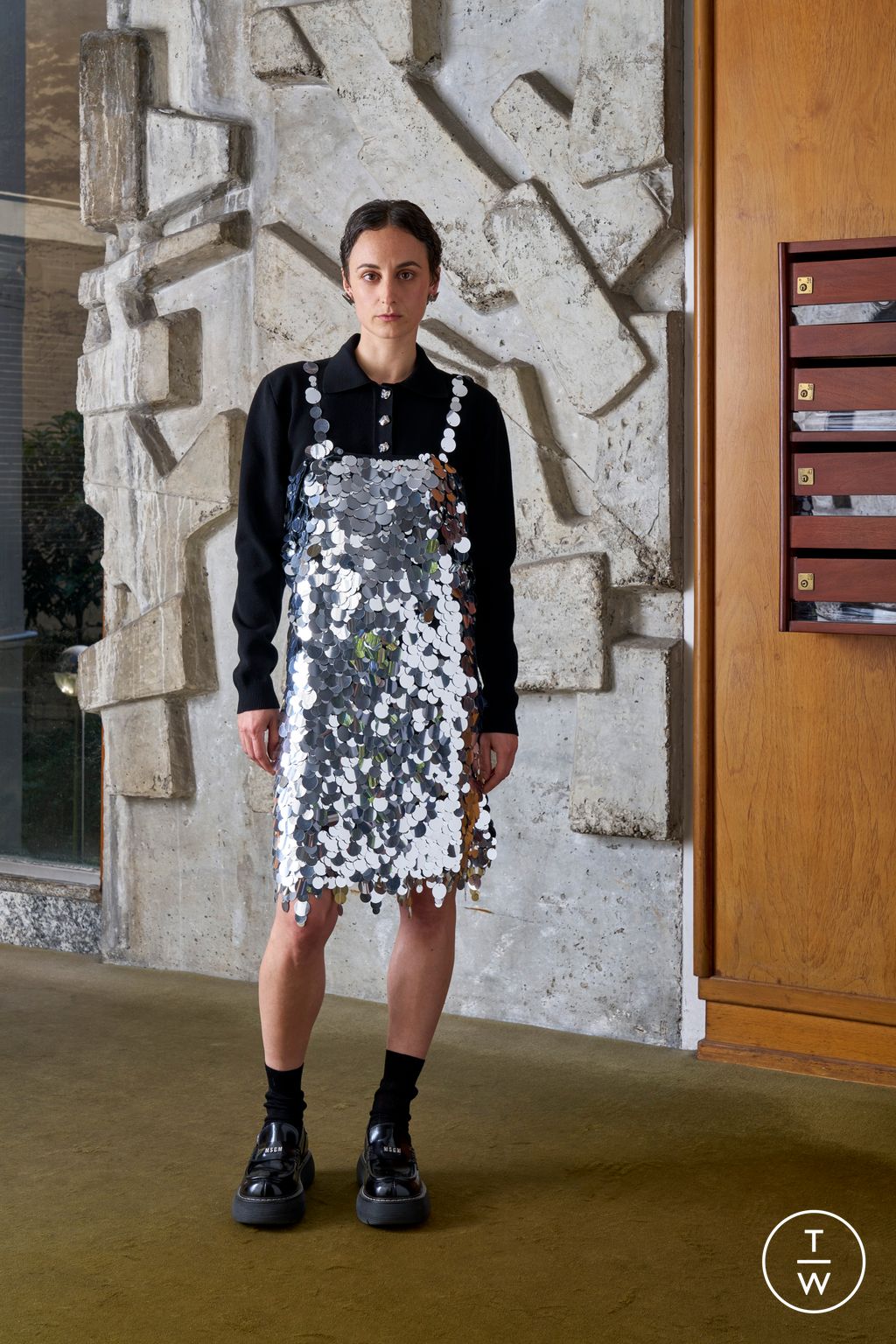 Fashion Week Milan Pre-Fall 2024 look 26 from the MSGM collection womenswear
