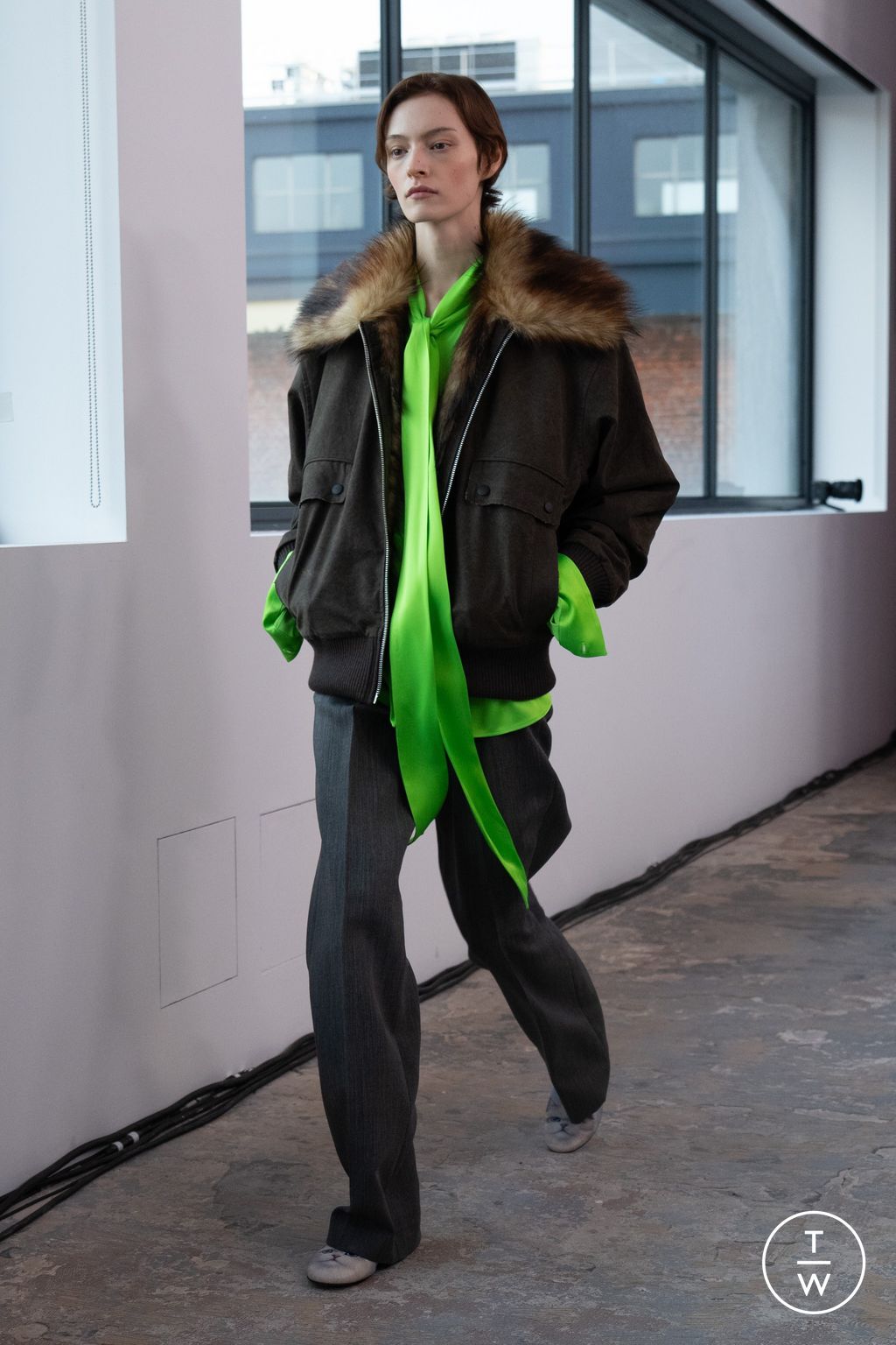 Fashion Week Milan Fall/Winter 2026 look 16 from the MSGM collection womenswear