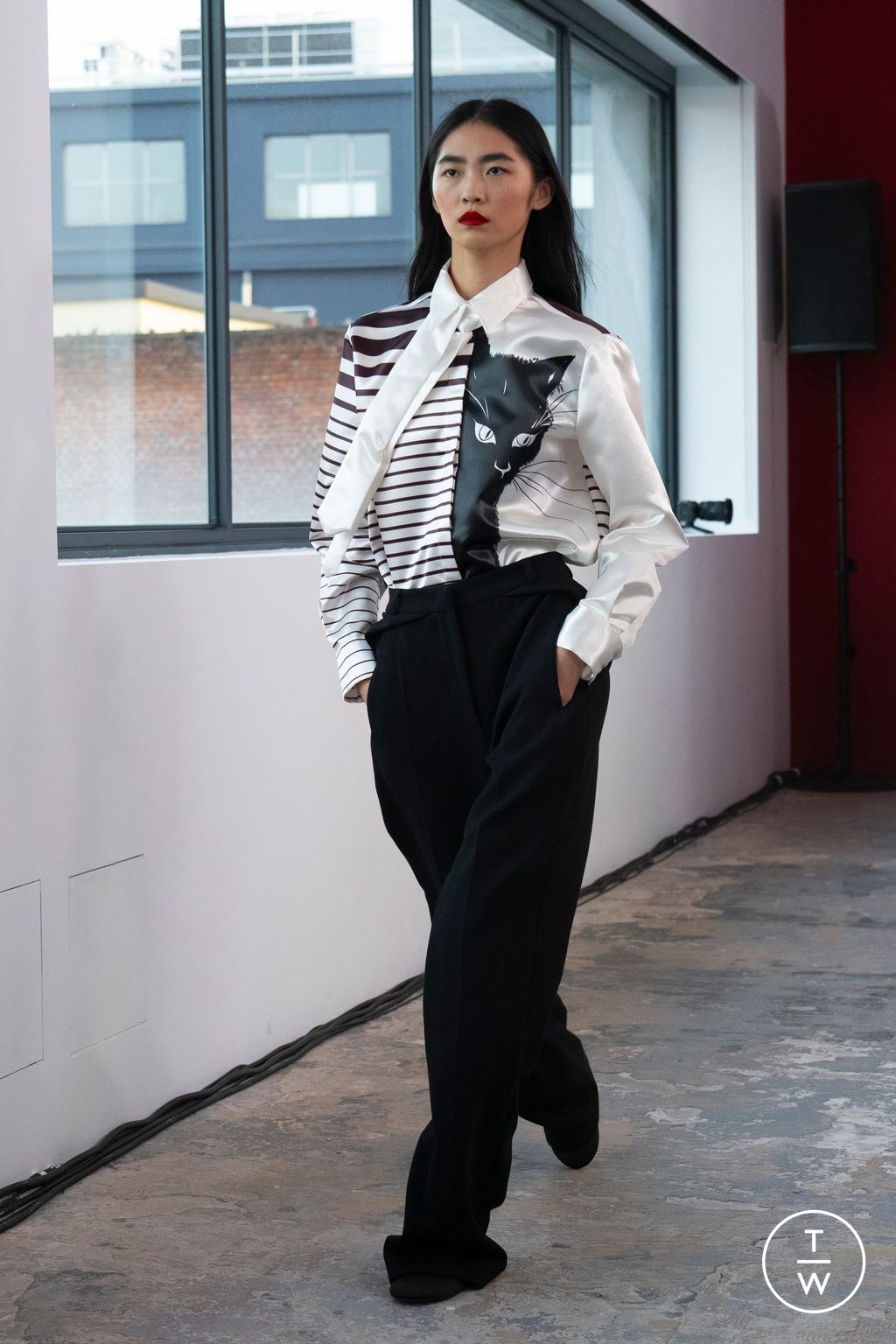 Fashion Week Milan Fall/Winter 2026 look 24 from the MSGM collection womenswear