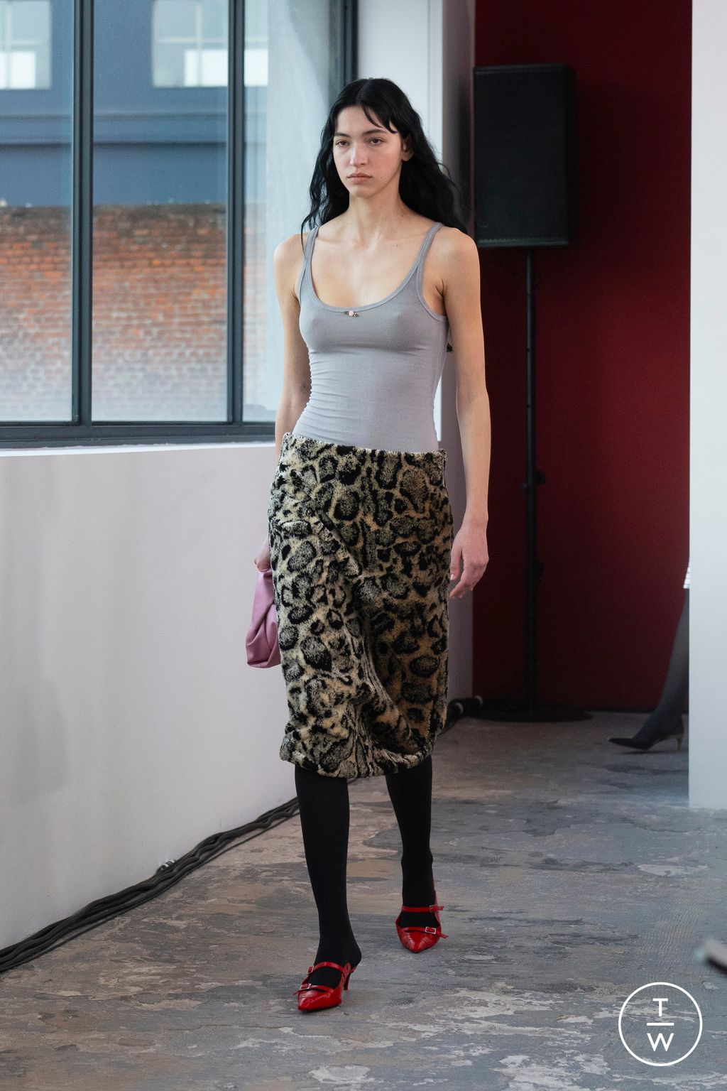 Fashion Week Milan Fall/Winter 2026 look 25 from the MSGM collection womenswear