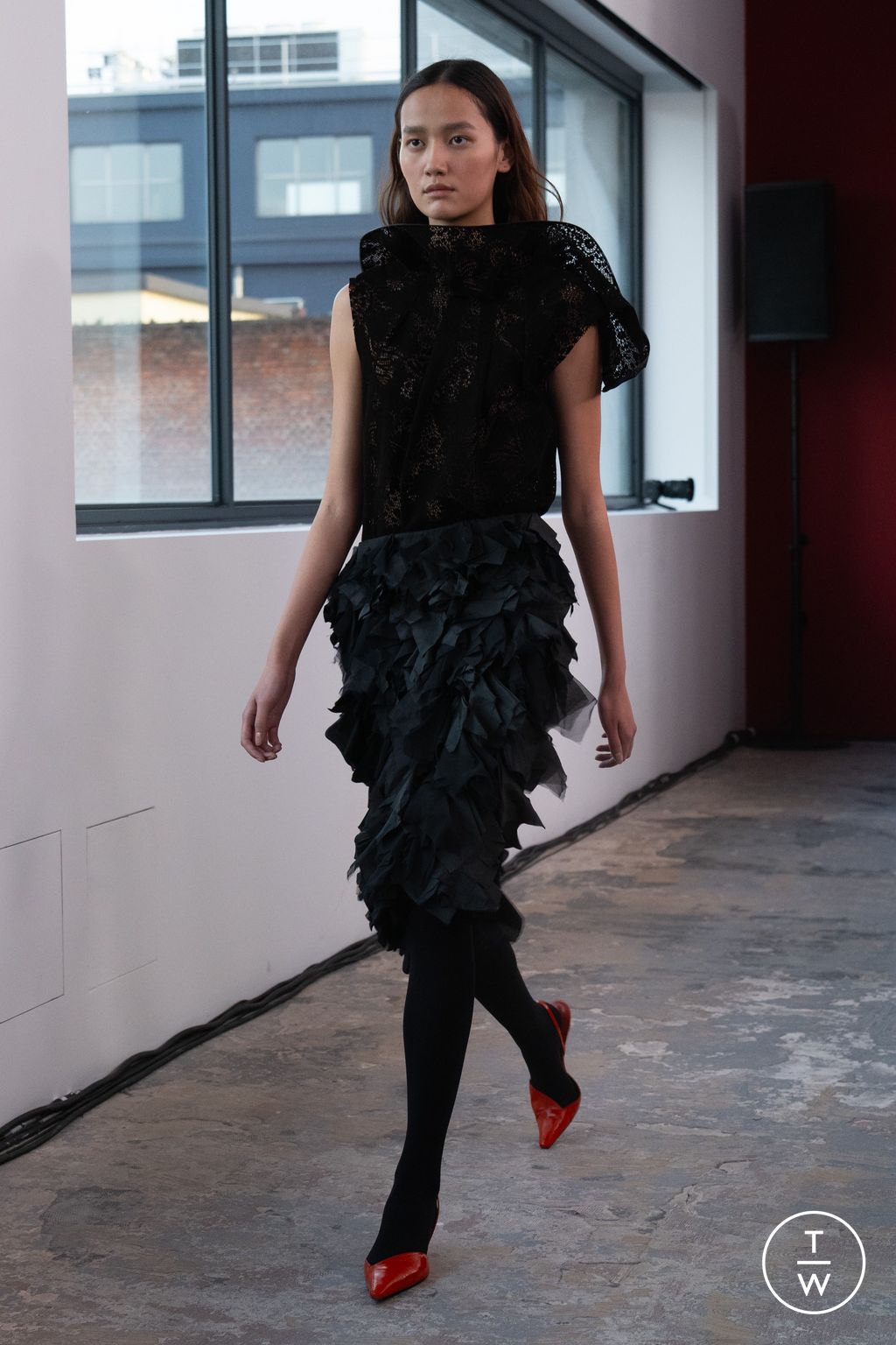 Fashion Week Milan Fall/Winter 2026 look 30 from the MSGM collection womenswear