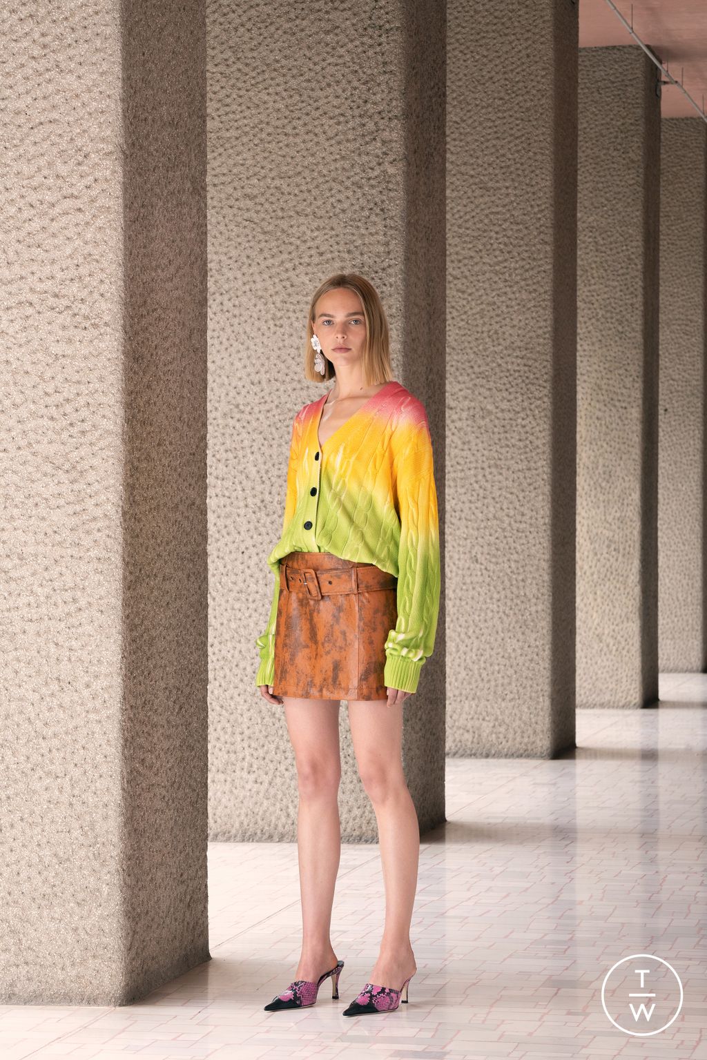 Fashion Week Milan Resort 2024 look 34 from the MSGM collection womenswear