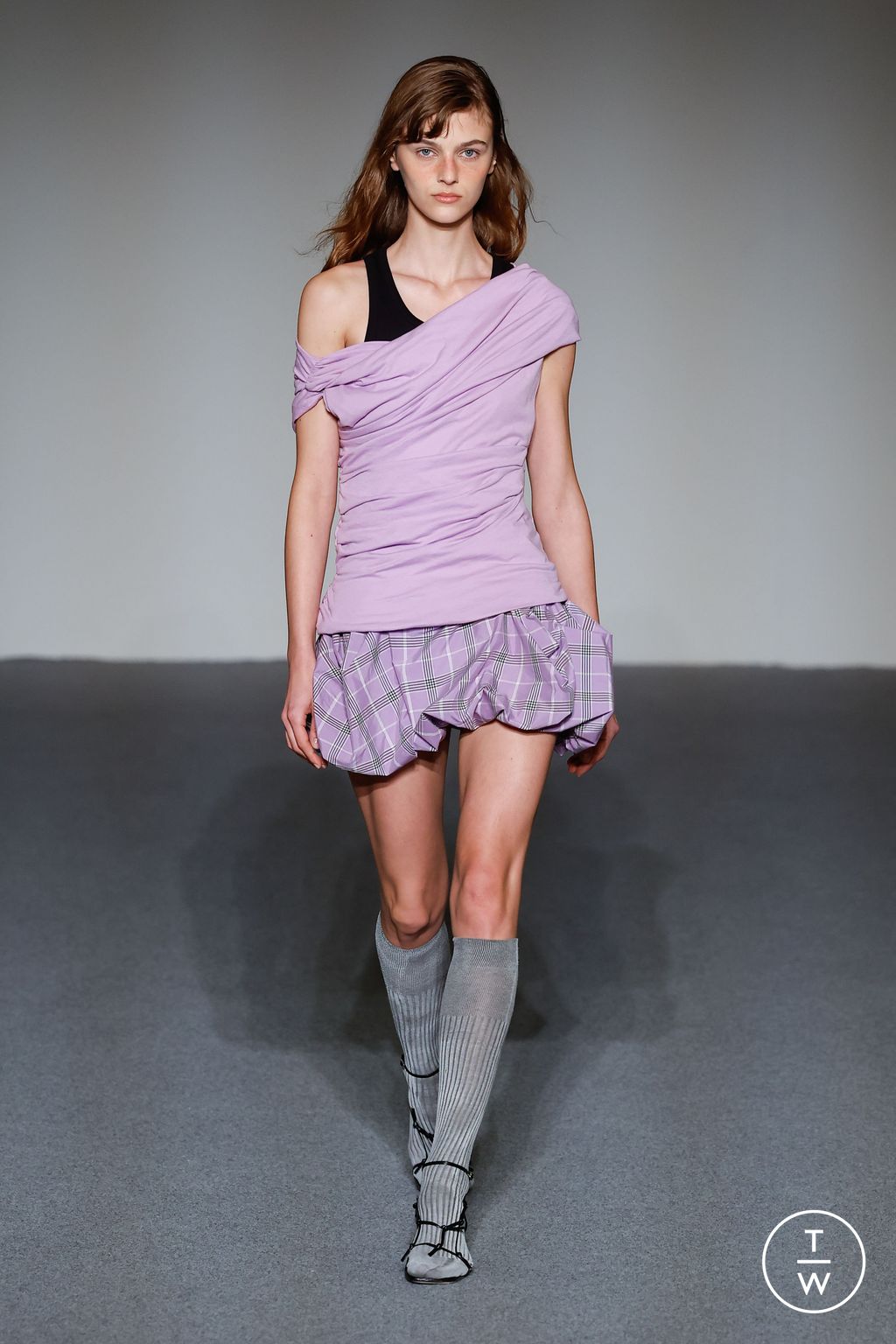 Fashion Week Milan Spring/Summer 2024 look 6 from the MSGM collection 女装