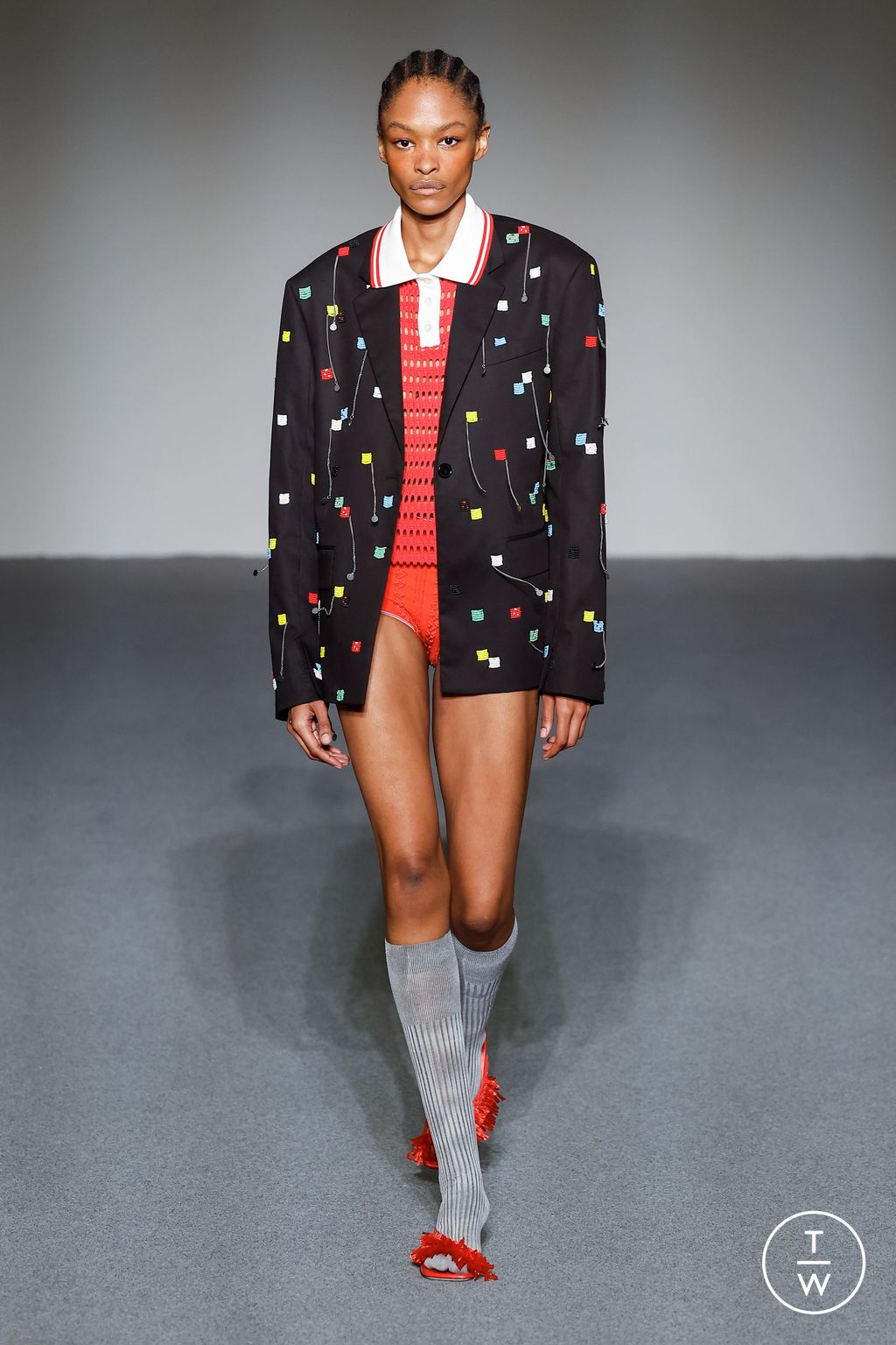 Fashion Week Milan Spring/Summer 2024 look 22 from the MSGM collection womenswear
