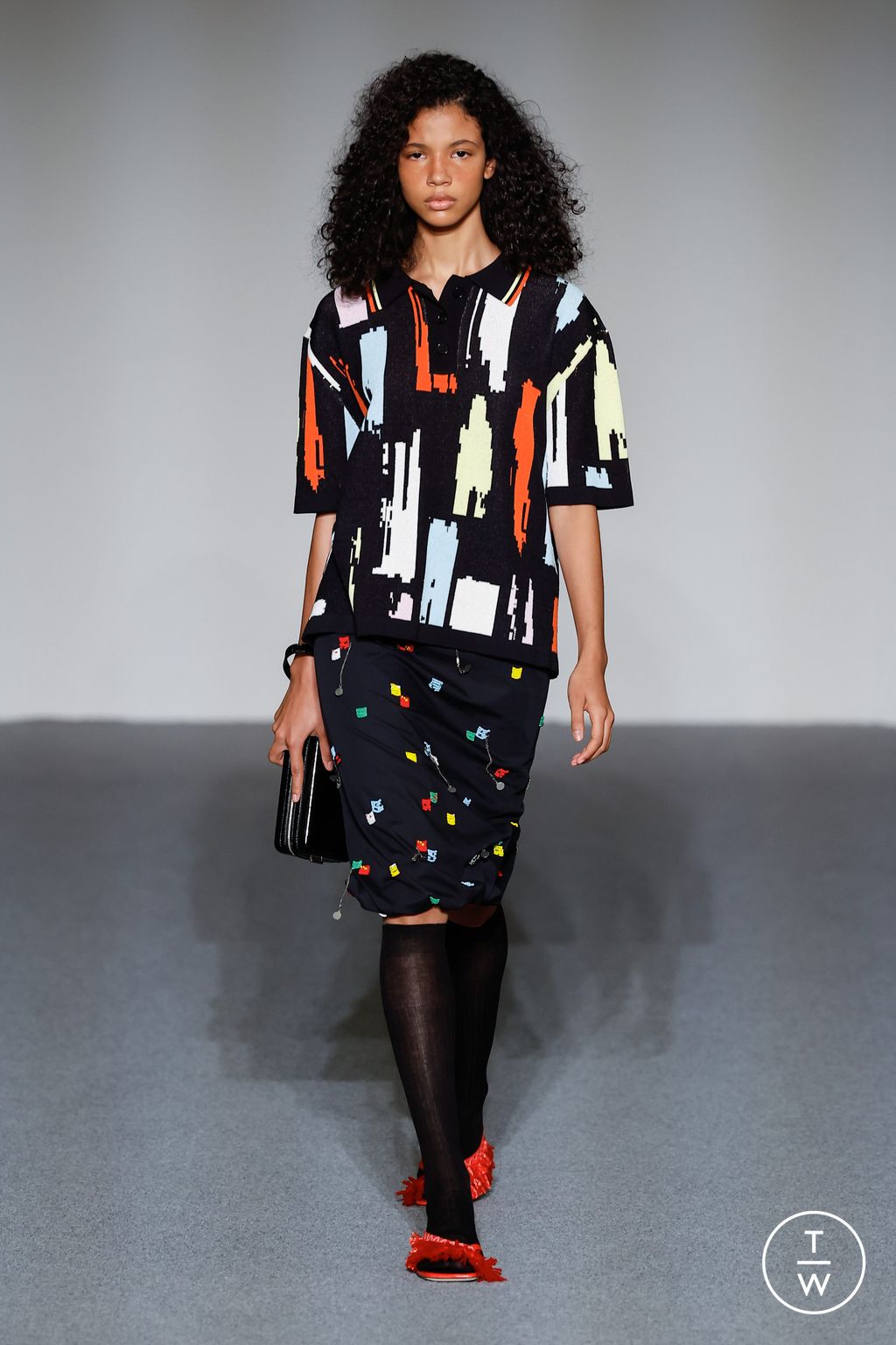 Fashion Week Milan Spring/Summer 2024 look 24 from the MSGM collection womenswear