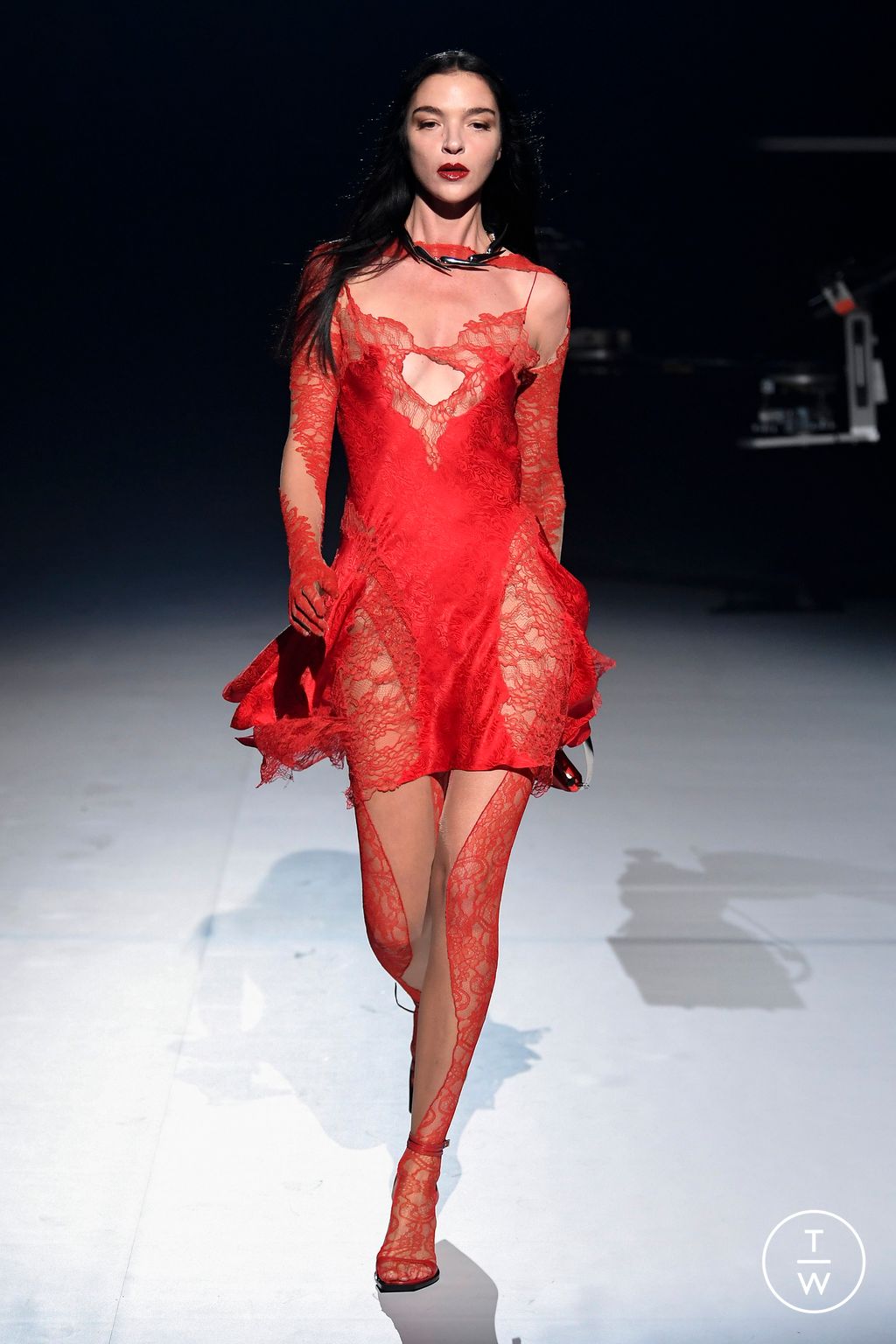 Fashion Week Paris Fall/Winter 2023 look 27 de la collection Mugler womenswear