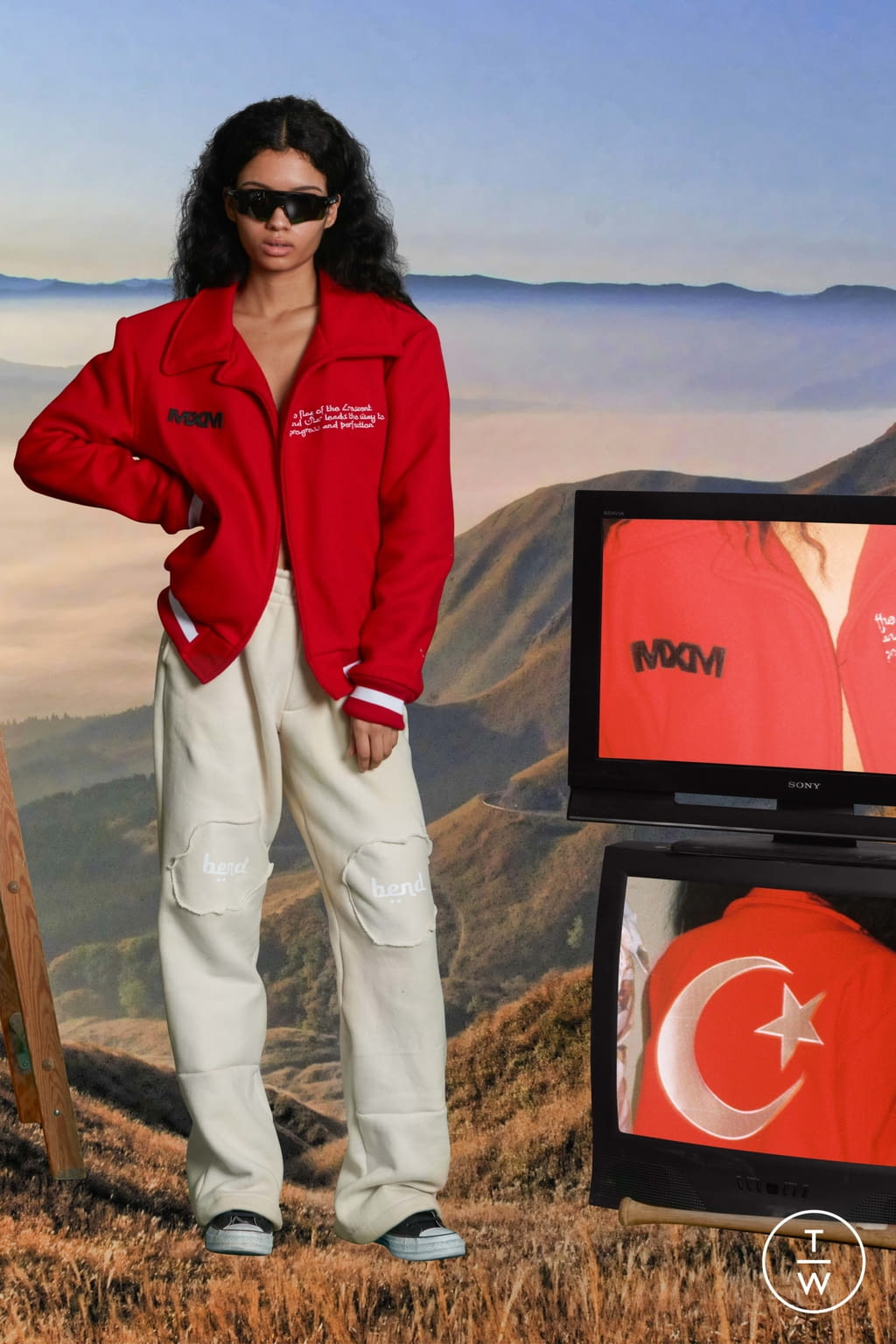 Fashion Week New York Fall/Winter 2021 look 11 de la collection Mercy X Mankind womenswear
