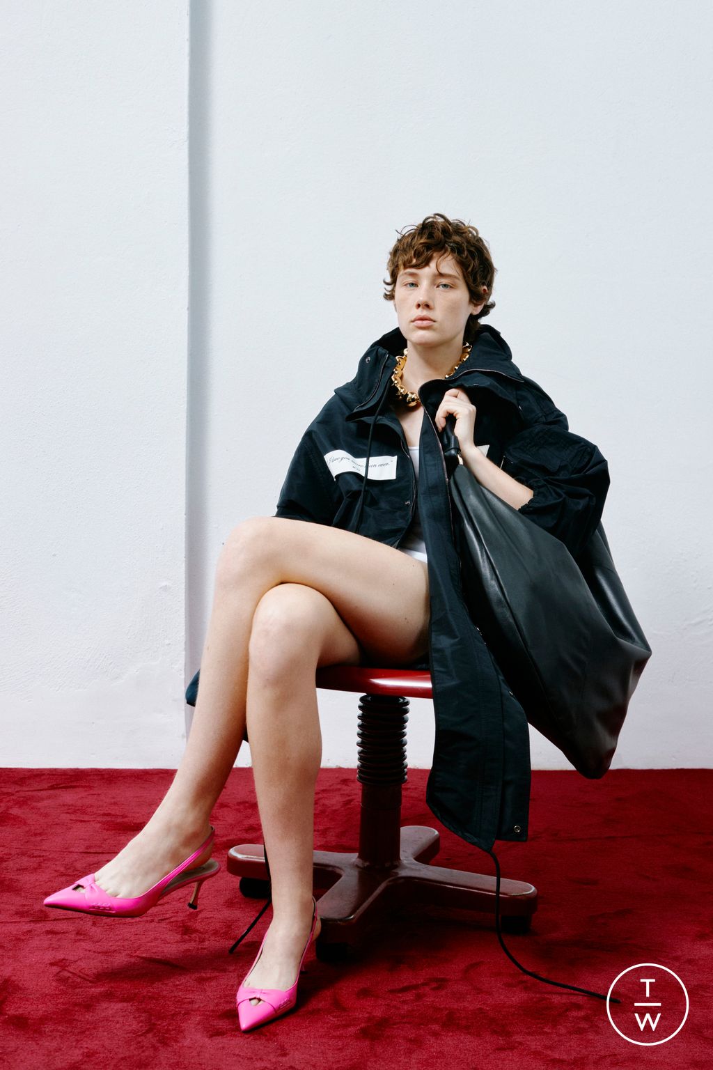 Fashion Week Milan Resort 2025 look 26 de la collection N°21 womenswear