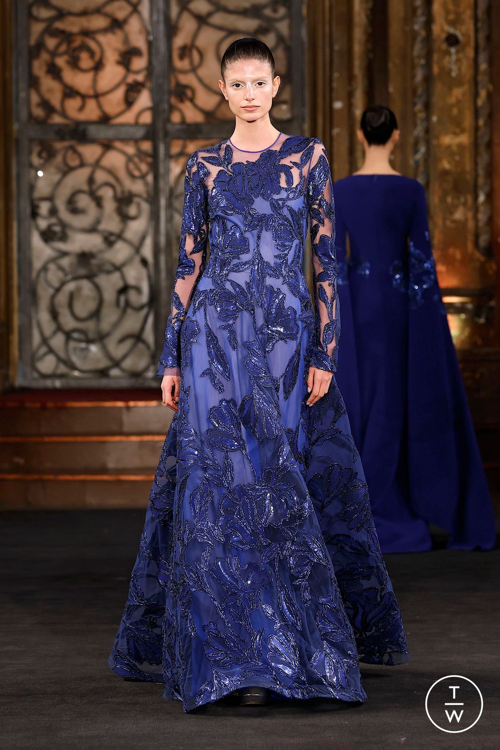 Fashion Week New York Spring/Summer 2025 look 18 from the Naeem Khan collection womenswear