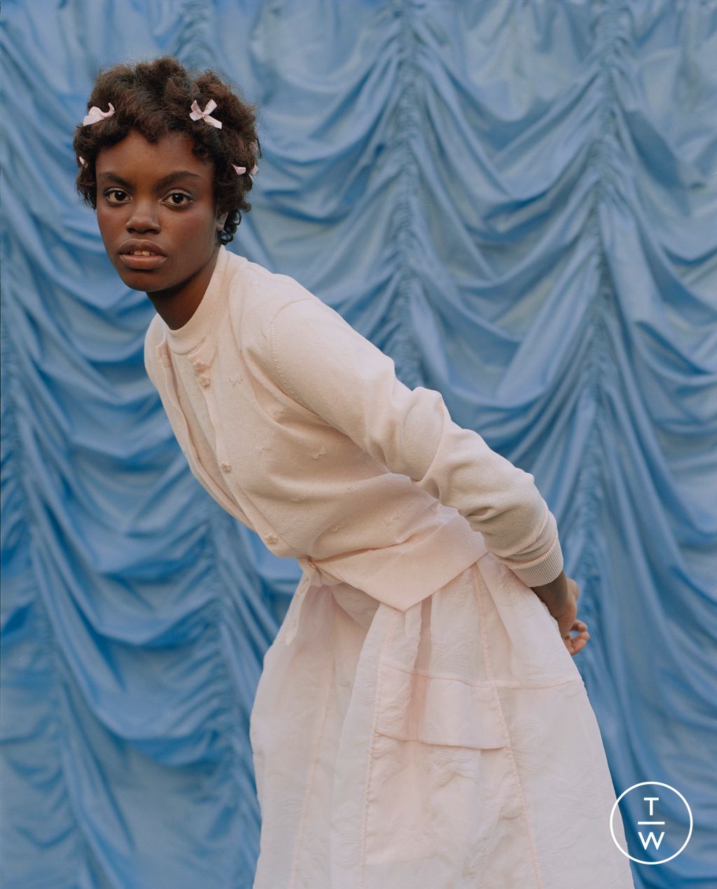 Fashion Week Paris Pre-Fall 2026 look 6 from the Cecilie Bahnsen collection womenswear