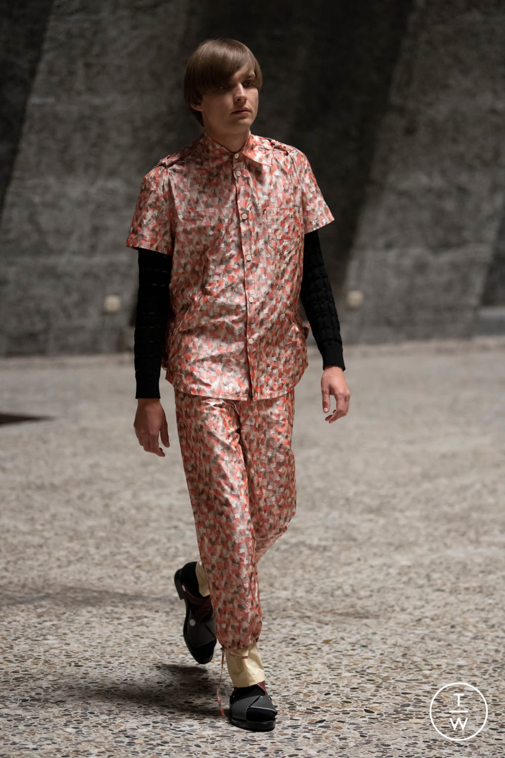 Fashion Week Paris Spring/Summer 2022 look 1 from the Namacheko collection menswear