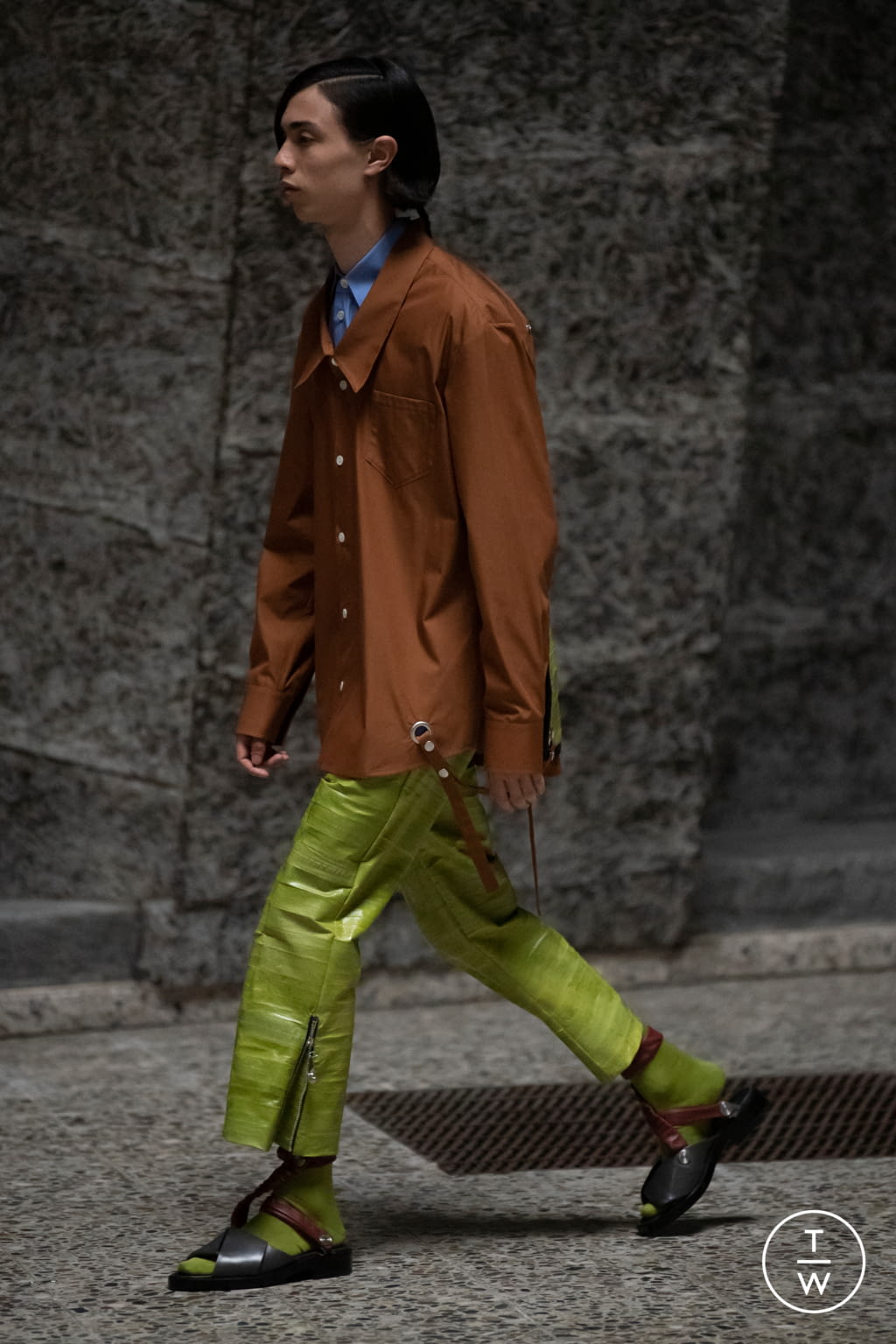 Fashion Week Paris Spring/Summer 2022 look 30 from the Namacheko collection menswear