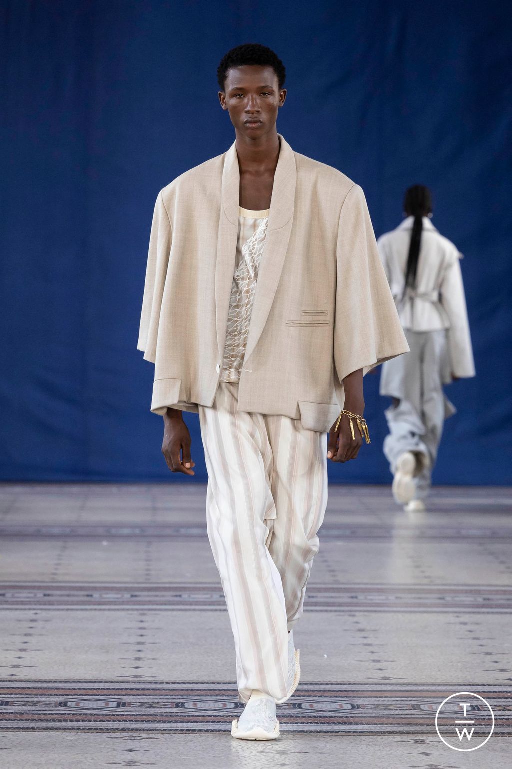 Fashion Week Paris Spring-Summer 2025 look 6 from the Namesake collection menswear