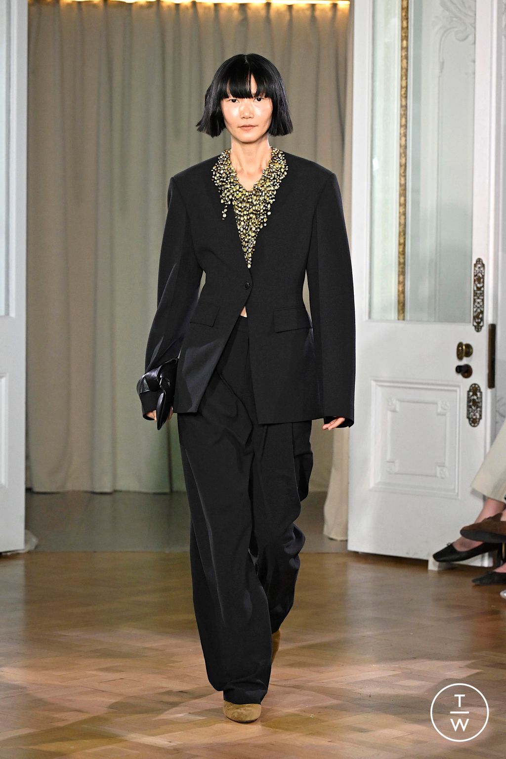 Fashion Week London Spring/Summer 2026 look 3 from the Nanushka collection womenswear