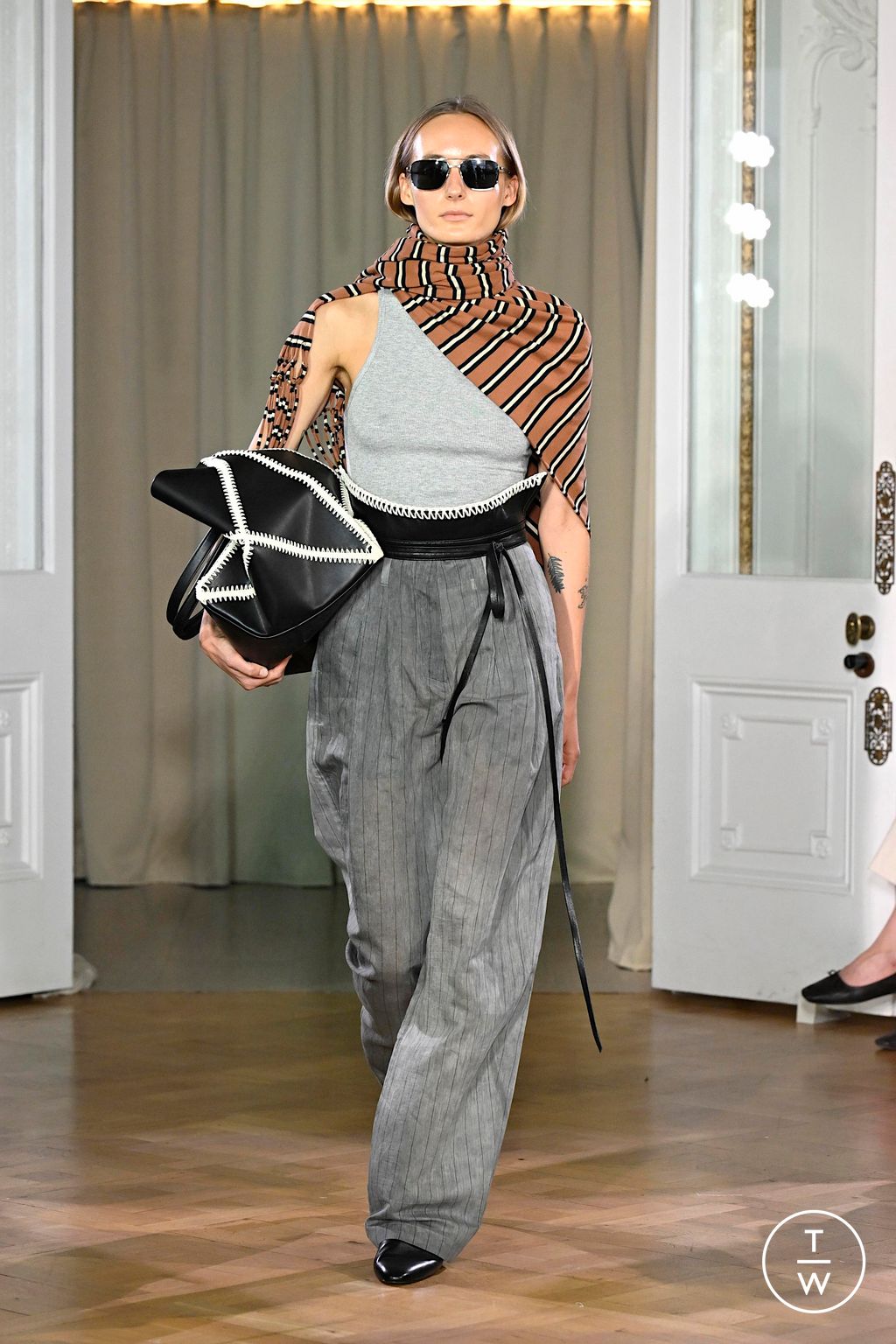 Fashion Week London Spring/Summer 2026 look 17 from the Nanushka collection womenswear