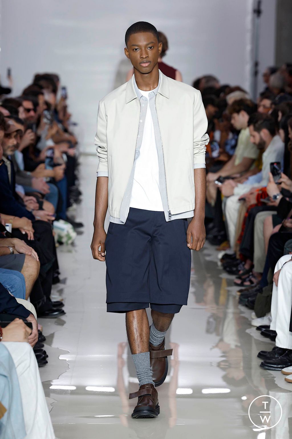 Fashion Week Milan Spring-Summer 2025 look 6 from the Neil Barrett collection menswear