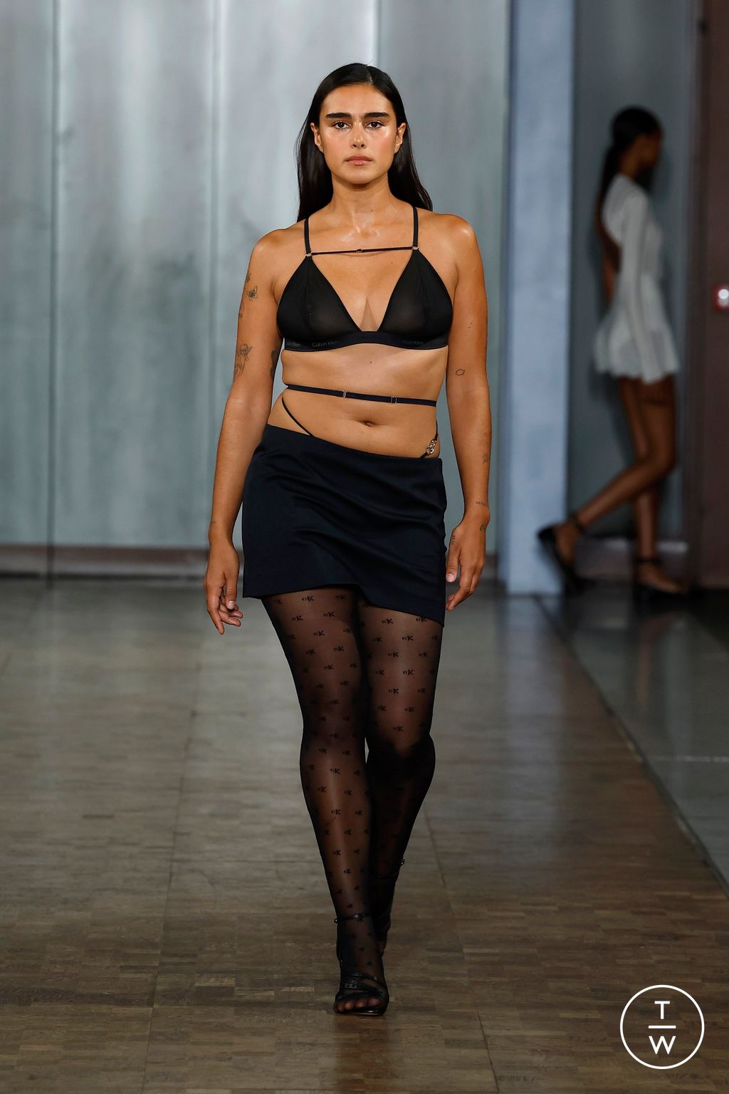 Fashion Week London Spring/Summer 2025 look 15 from the Nensi Dojaka collection womenswear