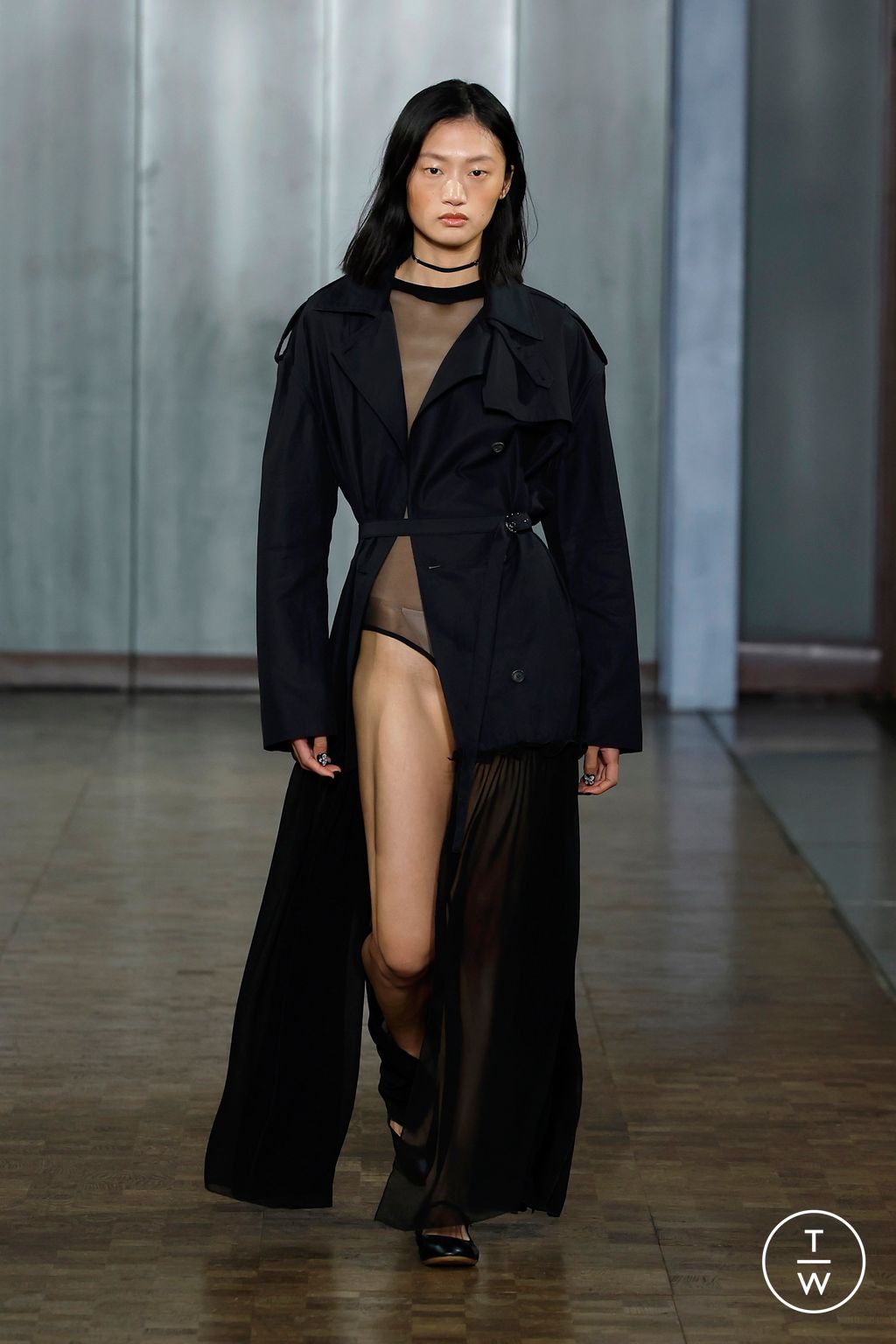 Fashion Week London Spring-Summer 2025 look 25 from the Nensi Dojaka collection womenswear