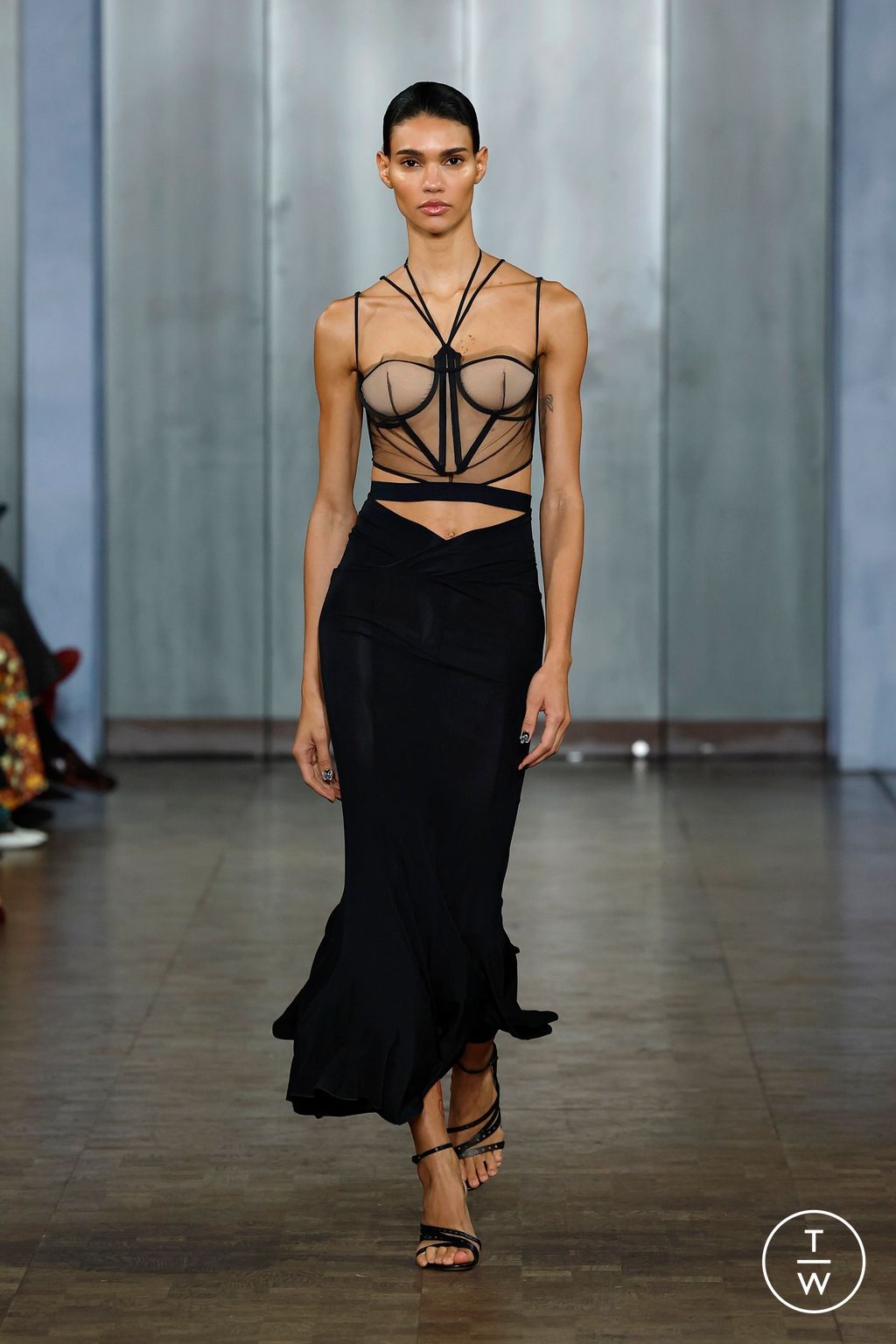 Fashion Week London Spring/Summer 2025 look 27 from the Nensi Dojaka collection womenswear