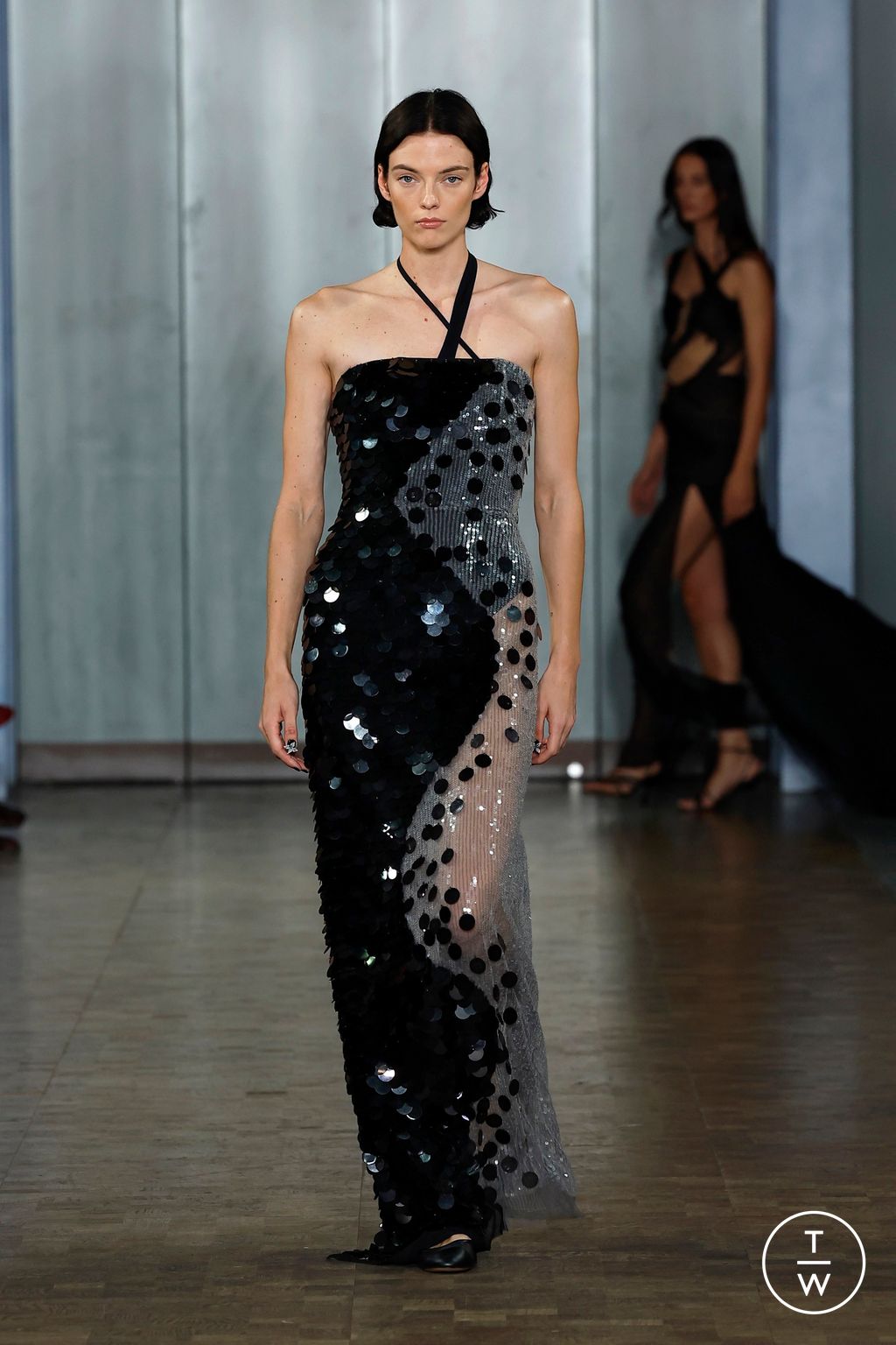 Fashion Week London Spring/Summer 2025 look 38 from the Nensi Dojaka collection womenswear