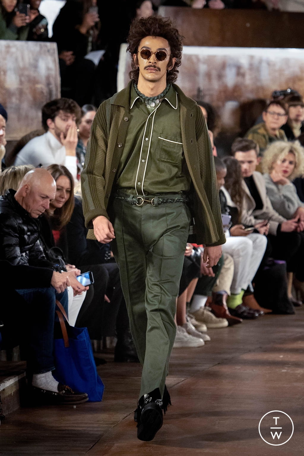 Fashion Week London Fall/Winter 2020 look 5 from the Nicholas Daley collection menswear