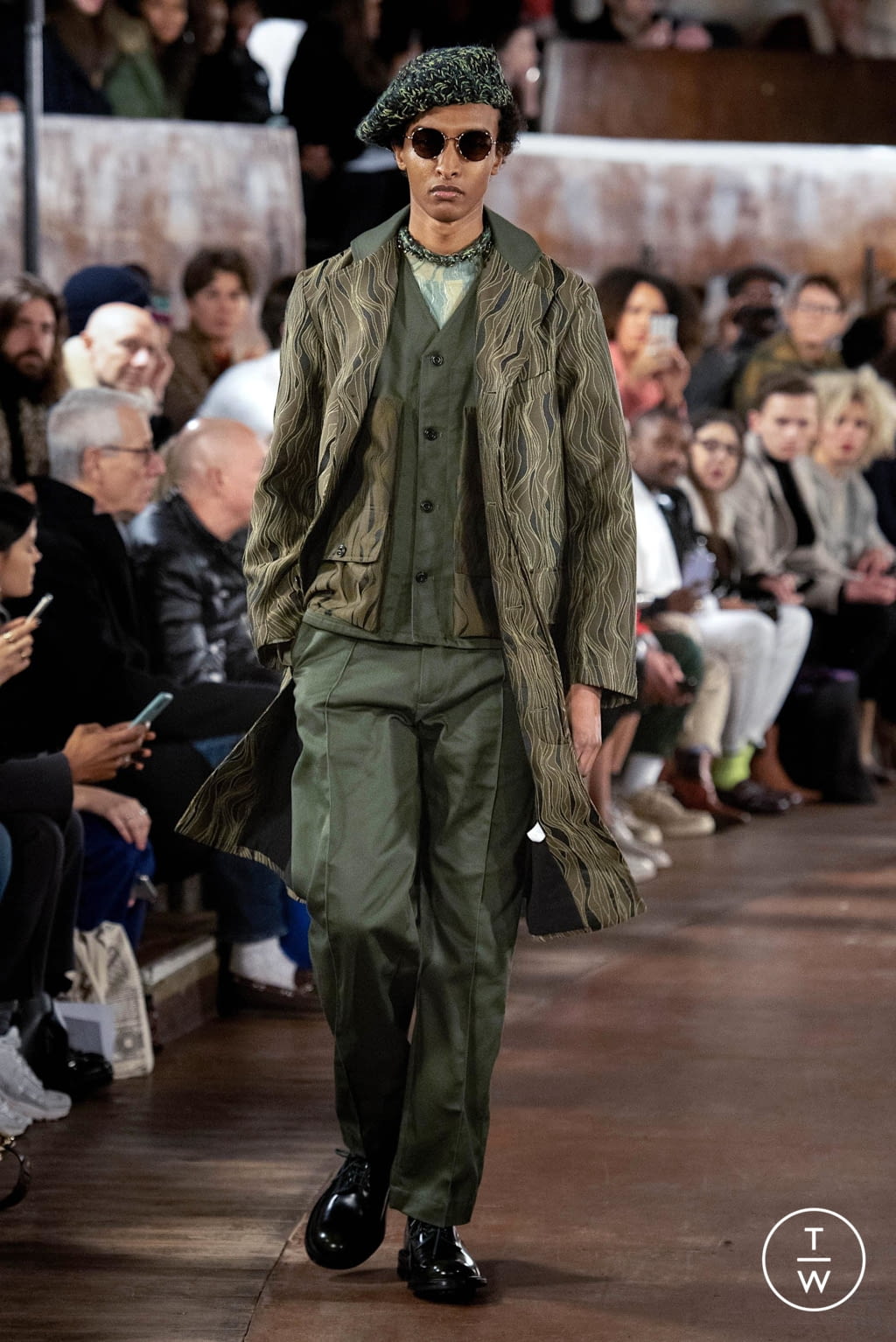 Fashion Week London Fall/Winter 2020 look 9 from the Nicholas Daley collection menswear