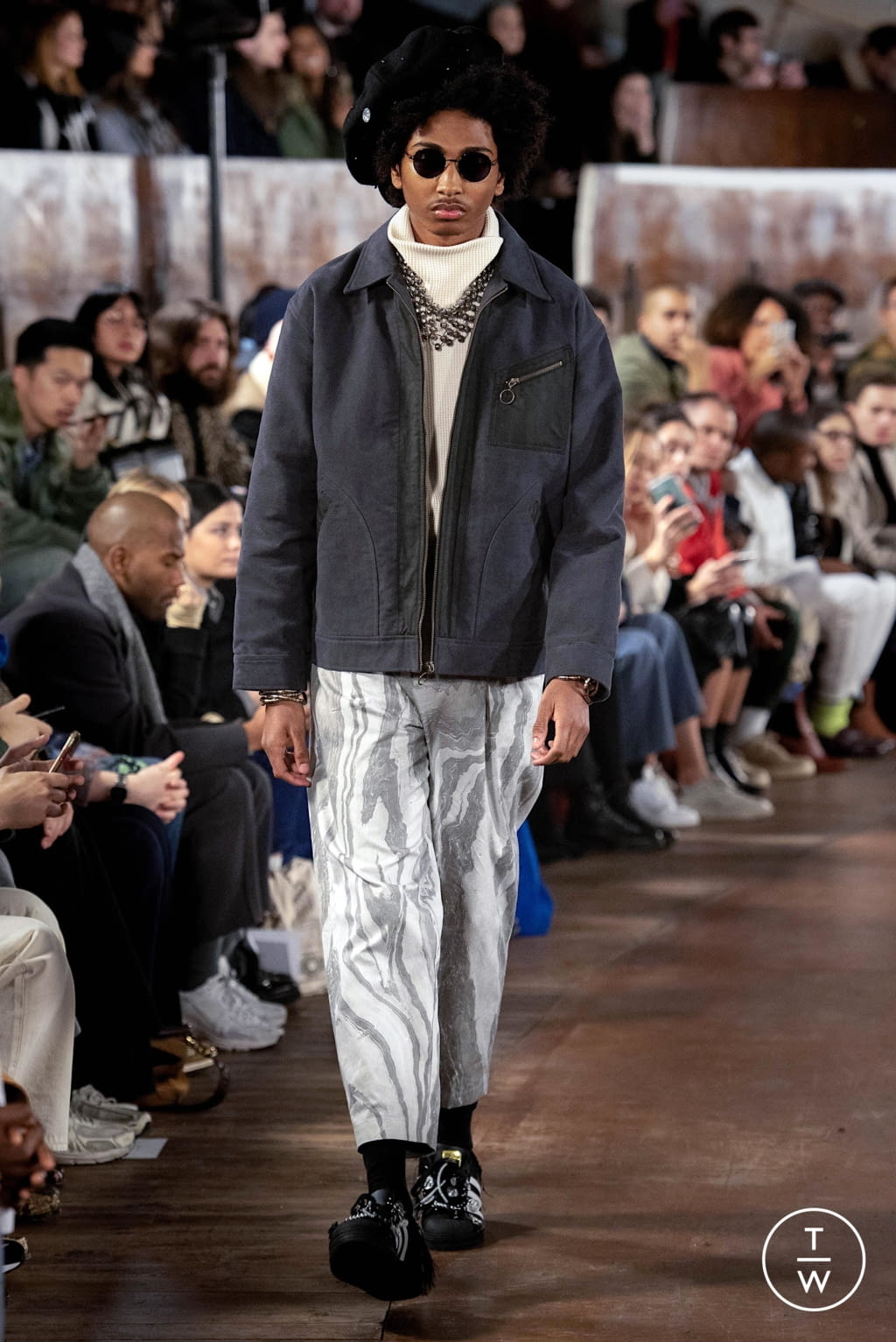 Fashion Week London Fall/Winter 2020 look 18 from the Nicholas Daley collection menswear