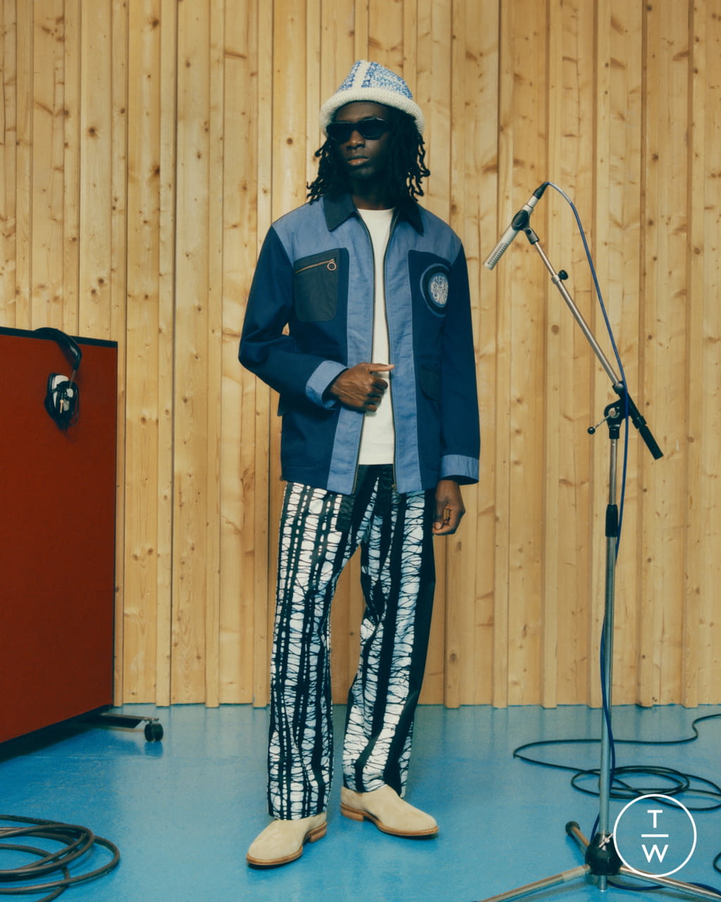 Fashion Week London Spring/Summer 2022 look 21 from the Nicholas Daley collection menswear